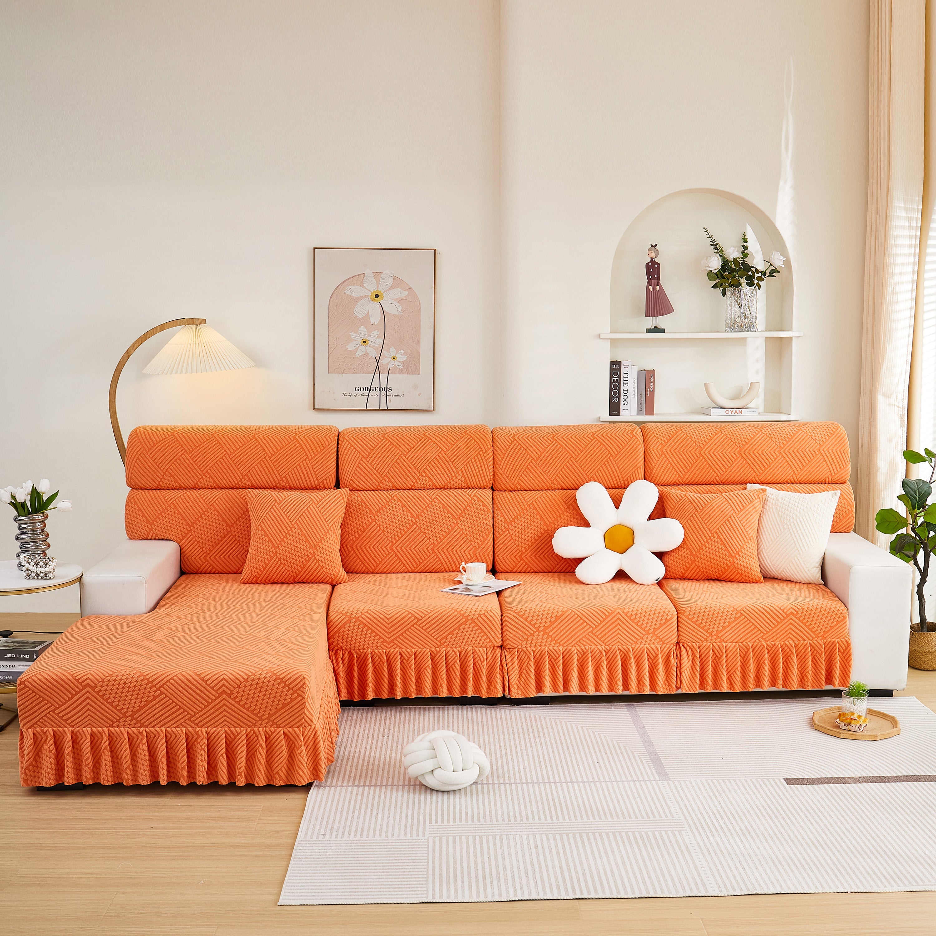 Stretch Sofa Covers For Couch Seats And Cushions, Suitable For 1/2/3/4/l Seater Sofas And Couches