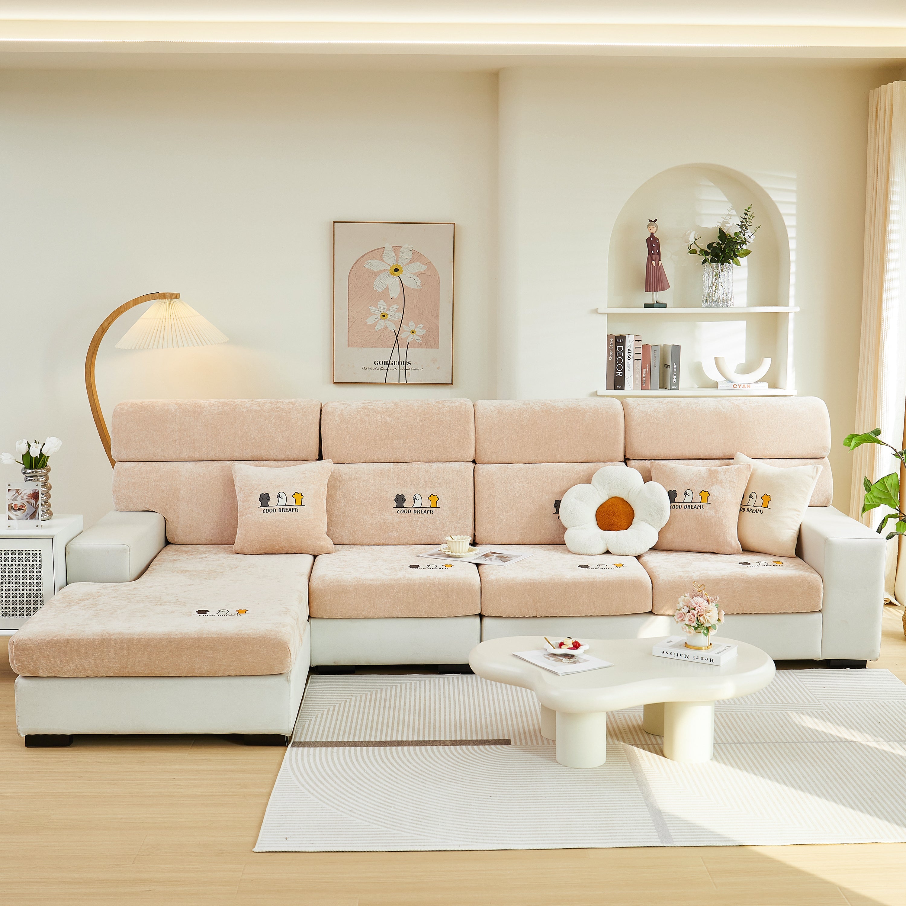 Super Stretch Seat Cushion/couch Slipcover, Solid Couch Cushion Covers Washable Furniture Protector
