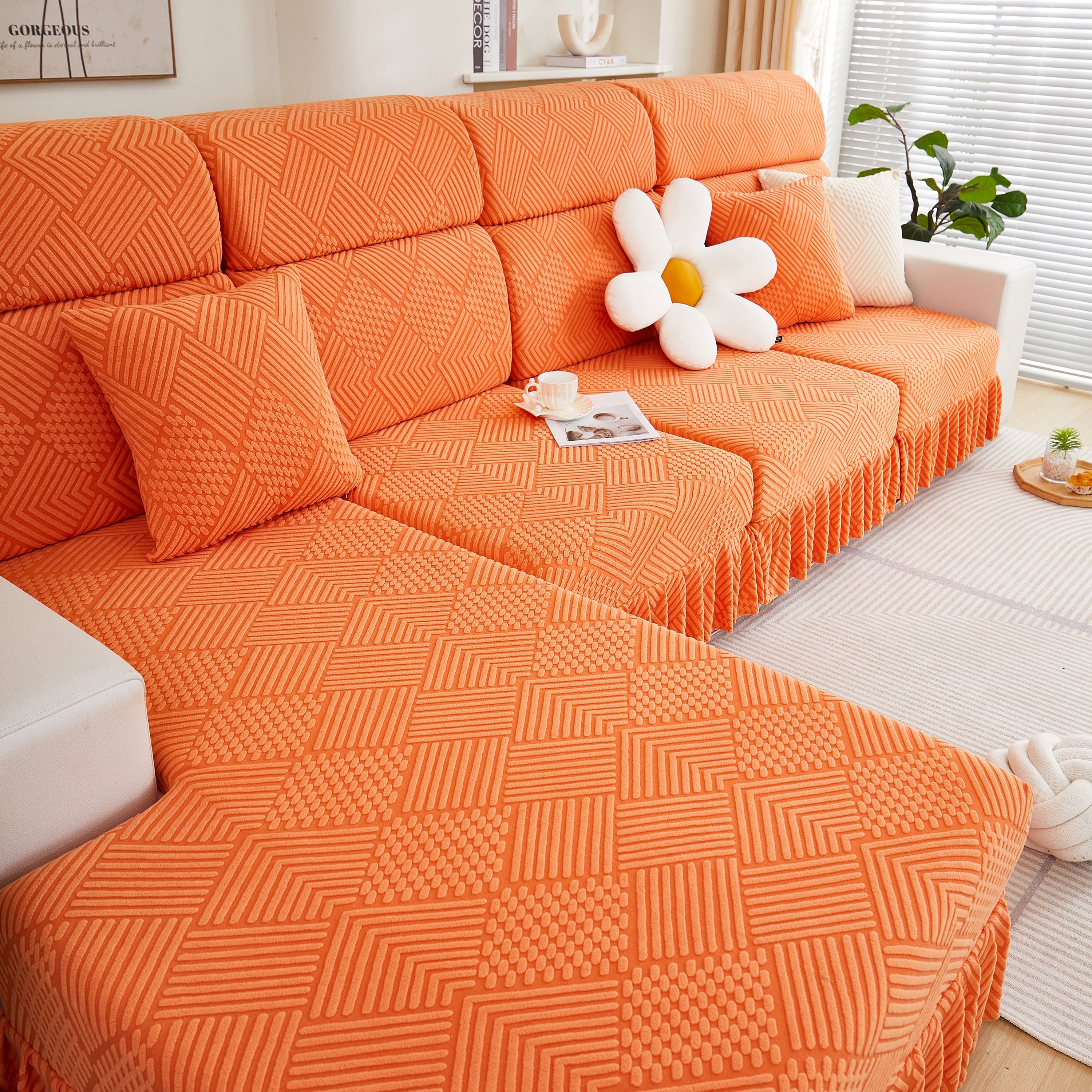 Stretch Sofa Covers For Couch Seats And Cushions, Suitable For 1/2/3/4/l Seater Sofas And Couches