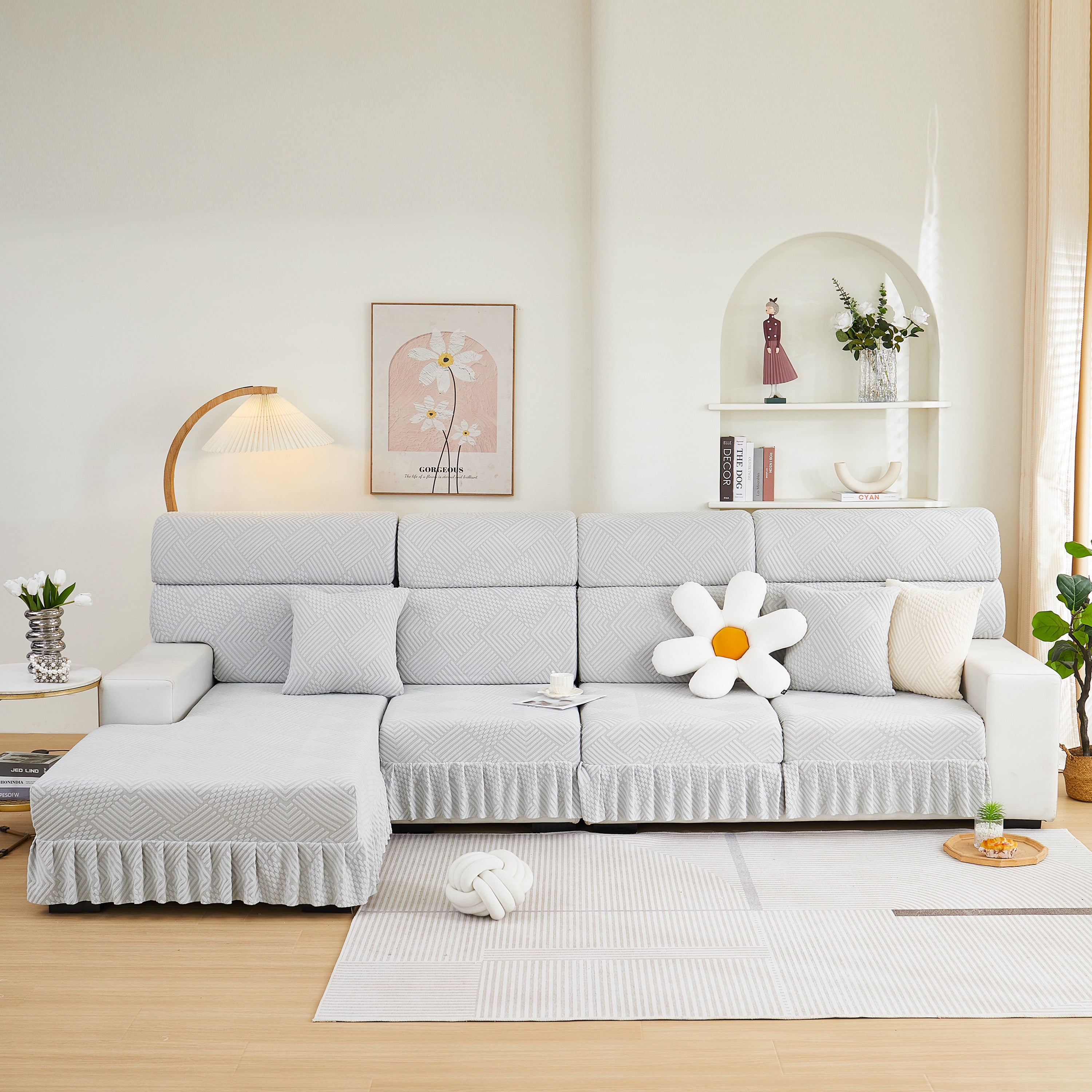 Stretch Sofa Covers For Couch Seats And Cushions, Suitable For 1/2/3/4/l Seater Sofas And Couches