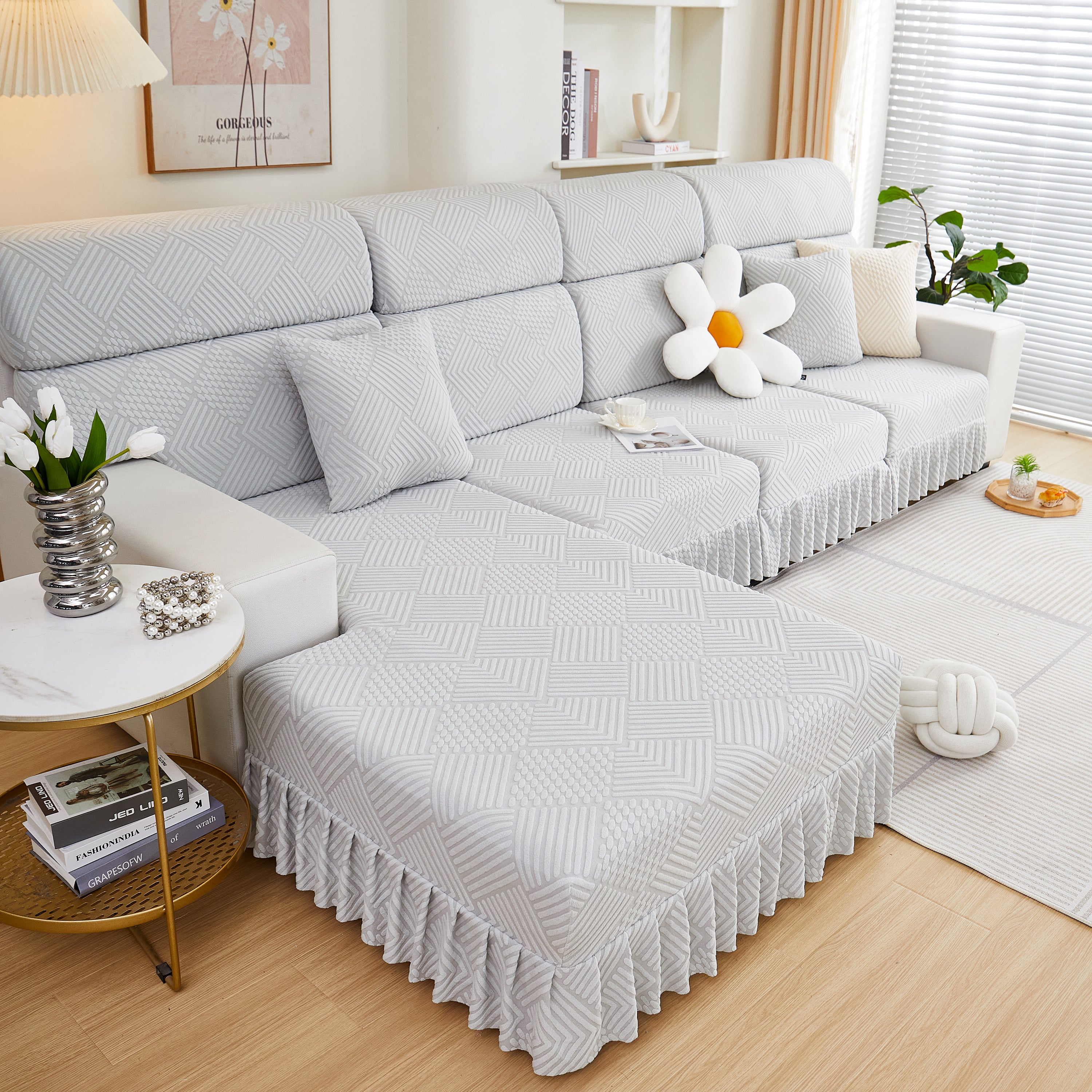 Stretch Sofa Covers For Couch Seats And Cushions, Suitable For 1/2/3/4/l Seater Sofas And Couches