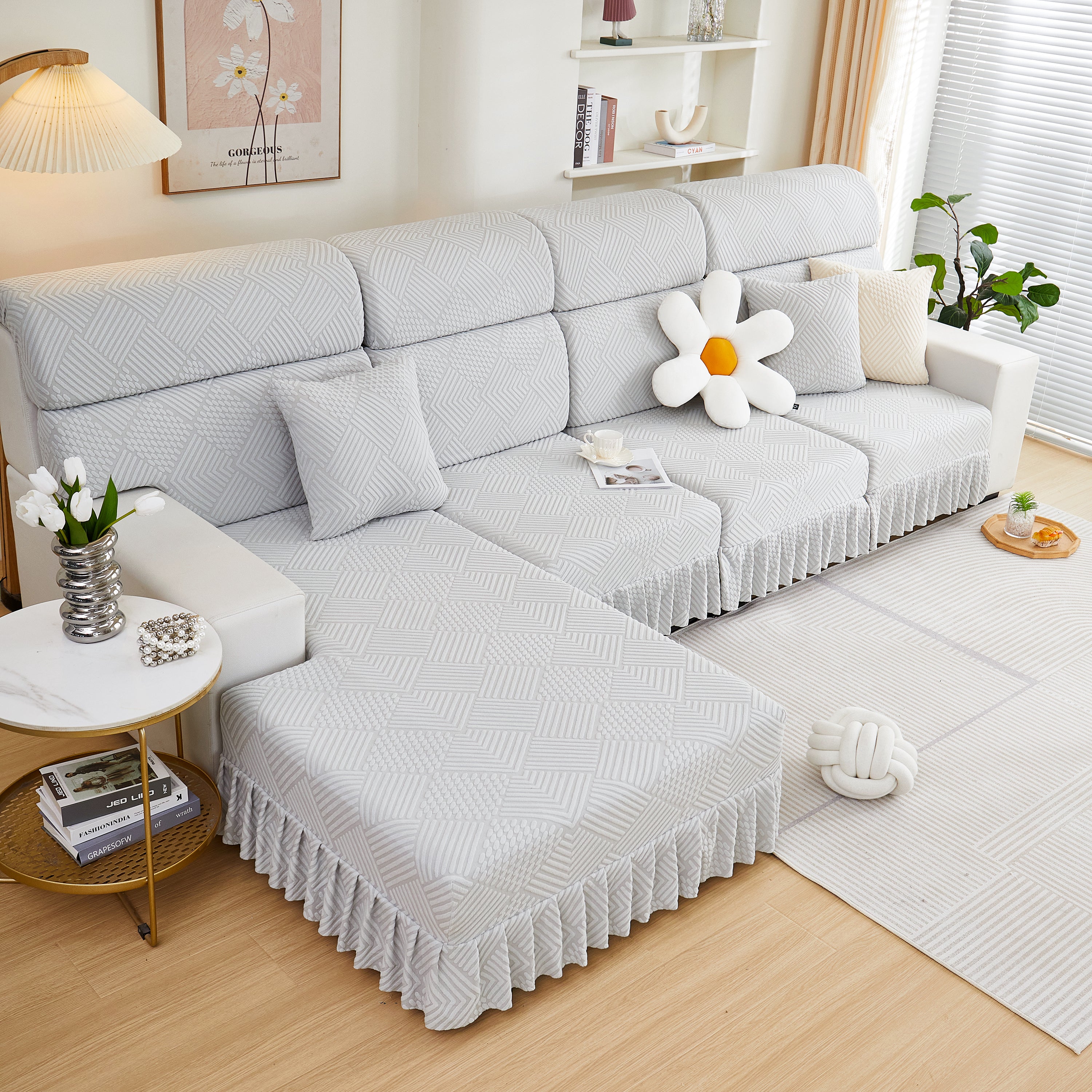 Stretch Sofa Covers For Couch Seats And Cushions, Suitable For 1/2/3/4/l Seater Sofas And Couches