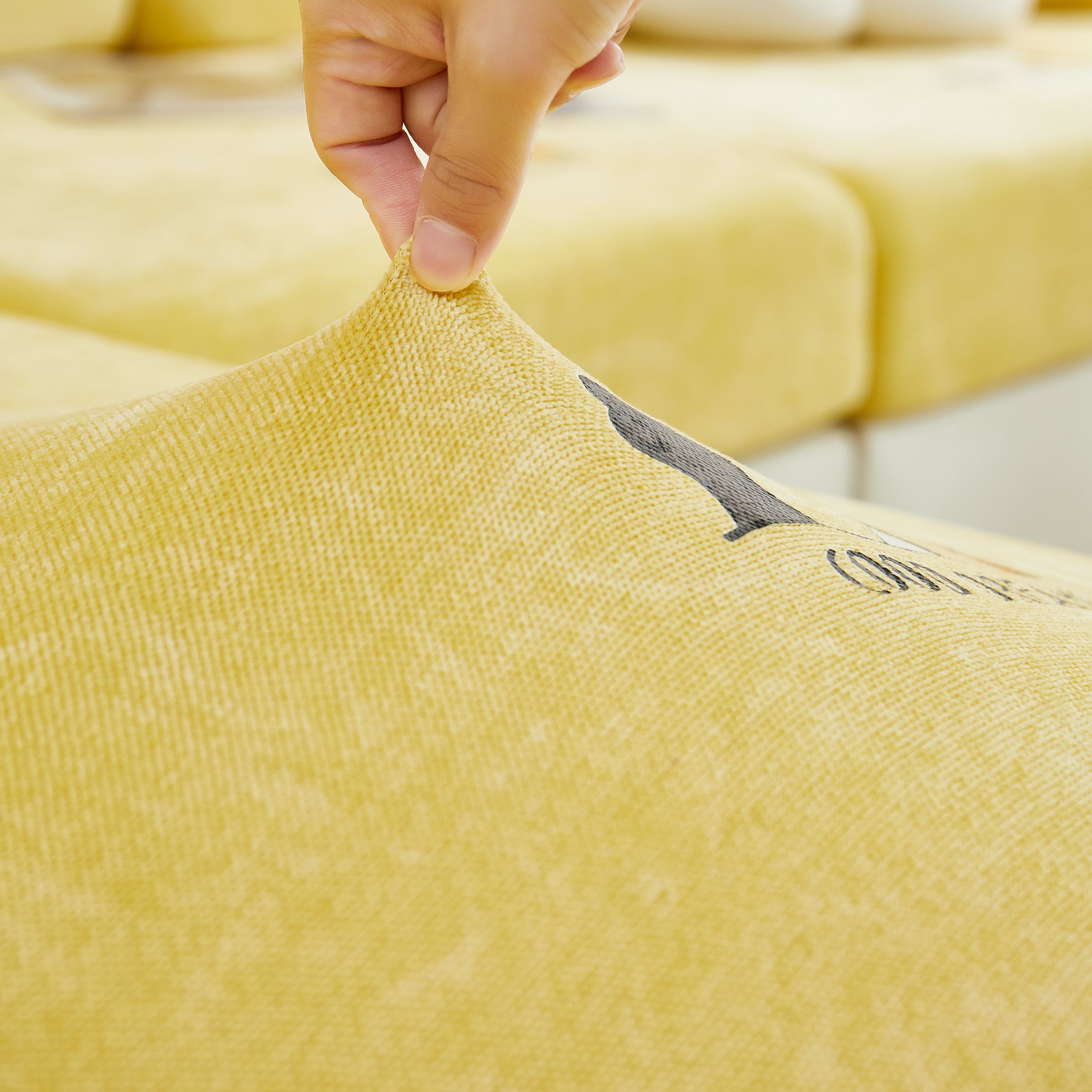 Super Stretch Seat Cushion/couch Slipcover, Solid Couch Cushion Covers Washable Furniture Protector