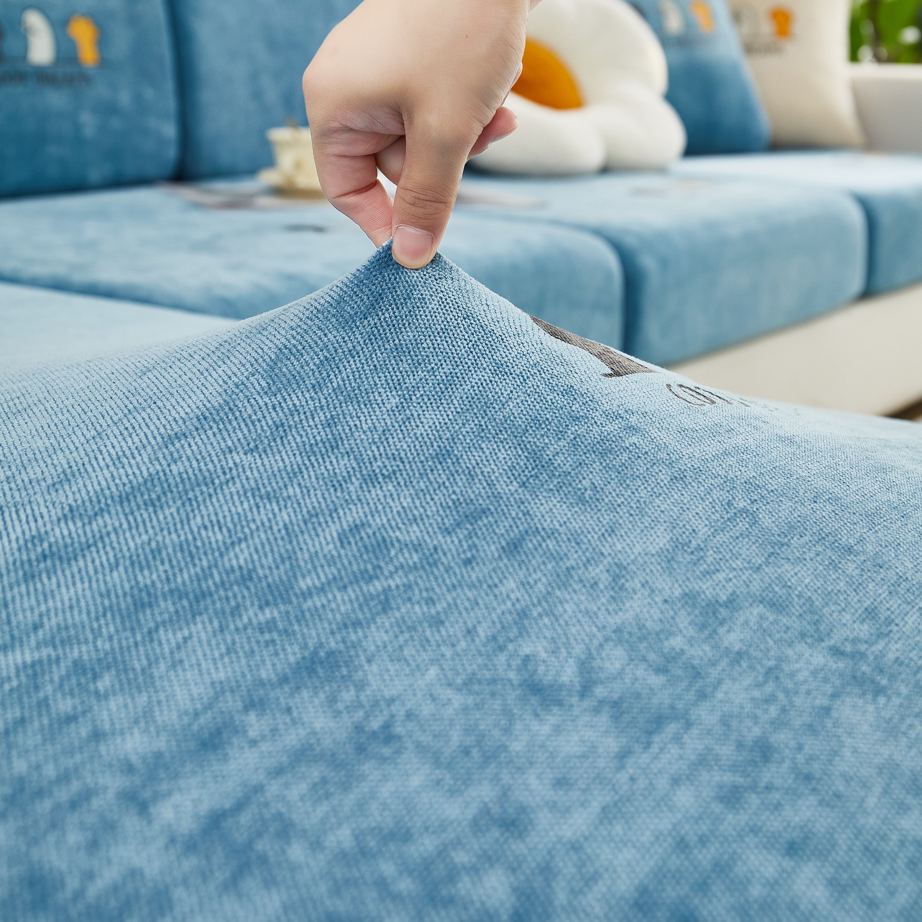 Super Stretch Seat Cushion/couch Slipcover, Solid Couch Cushion Covers Washable Furniture Protector