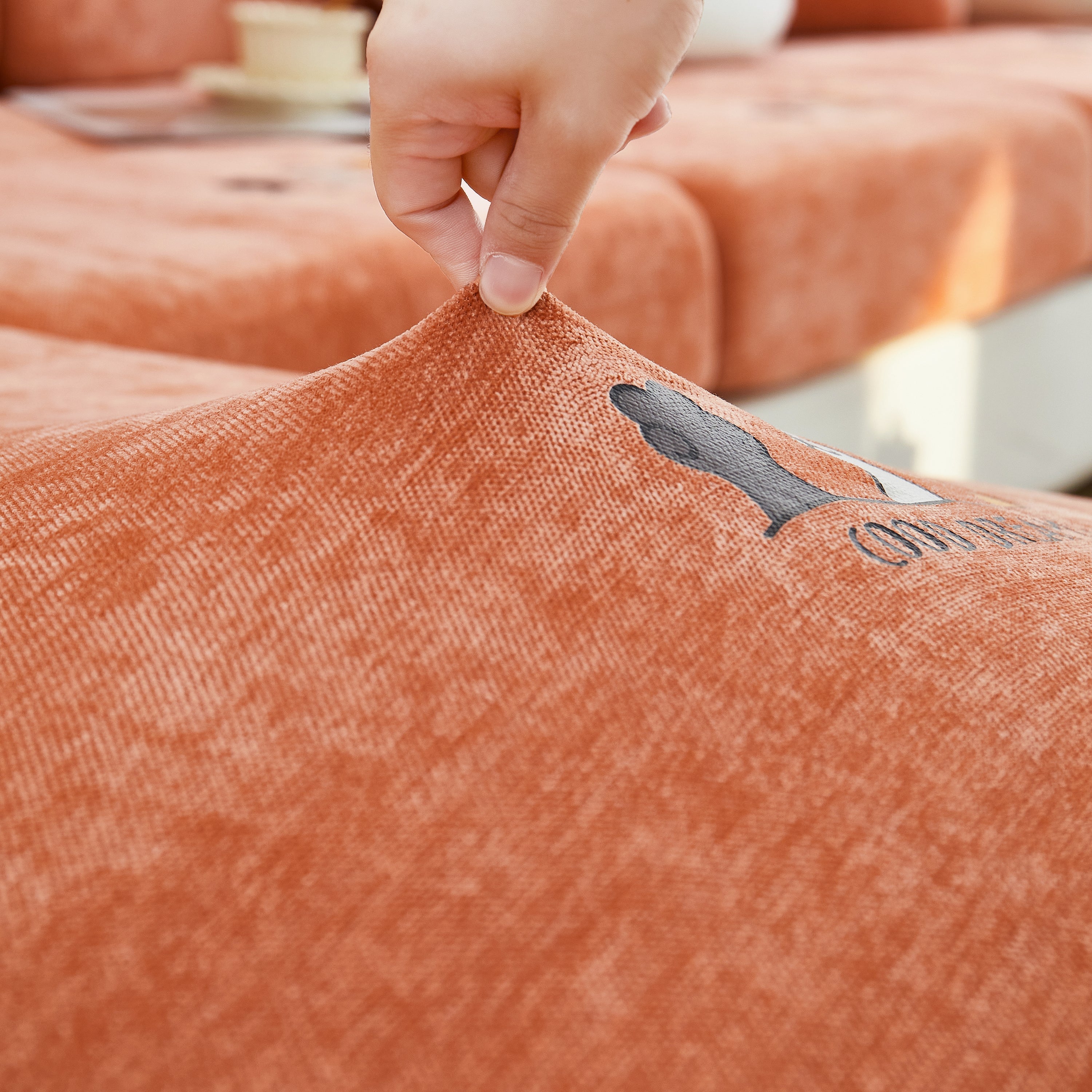 Super Stretch Seat Cushion/couch Slipcover, Solid Couch Cushion Covers Washable Furniture Protector