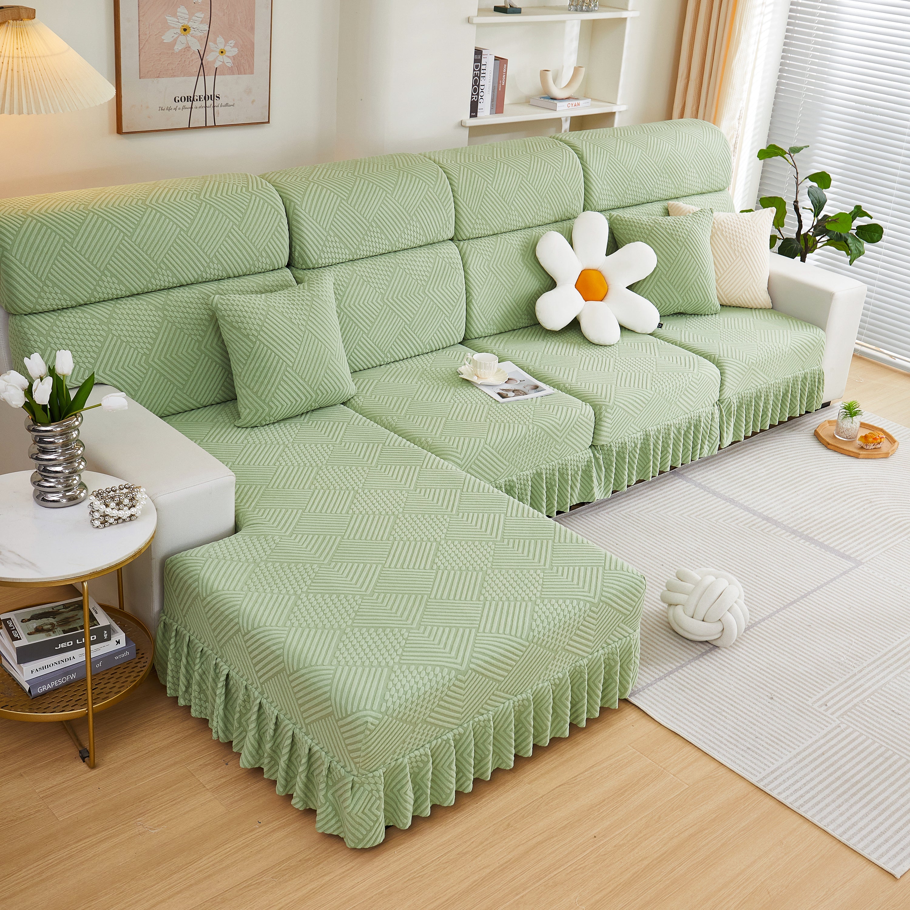 Stretch Sofa Covers For Couch Seats And Cushions, Suitable For 1/2/3/4/l Seater Sofas And Couches
