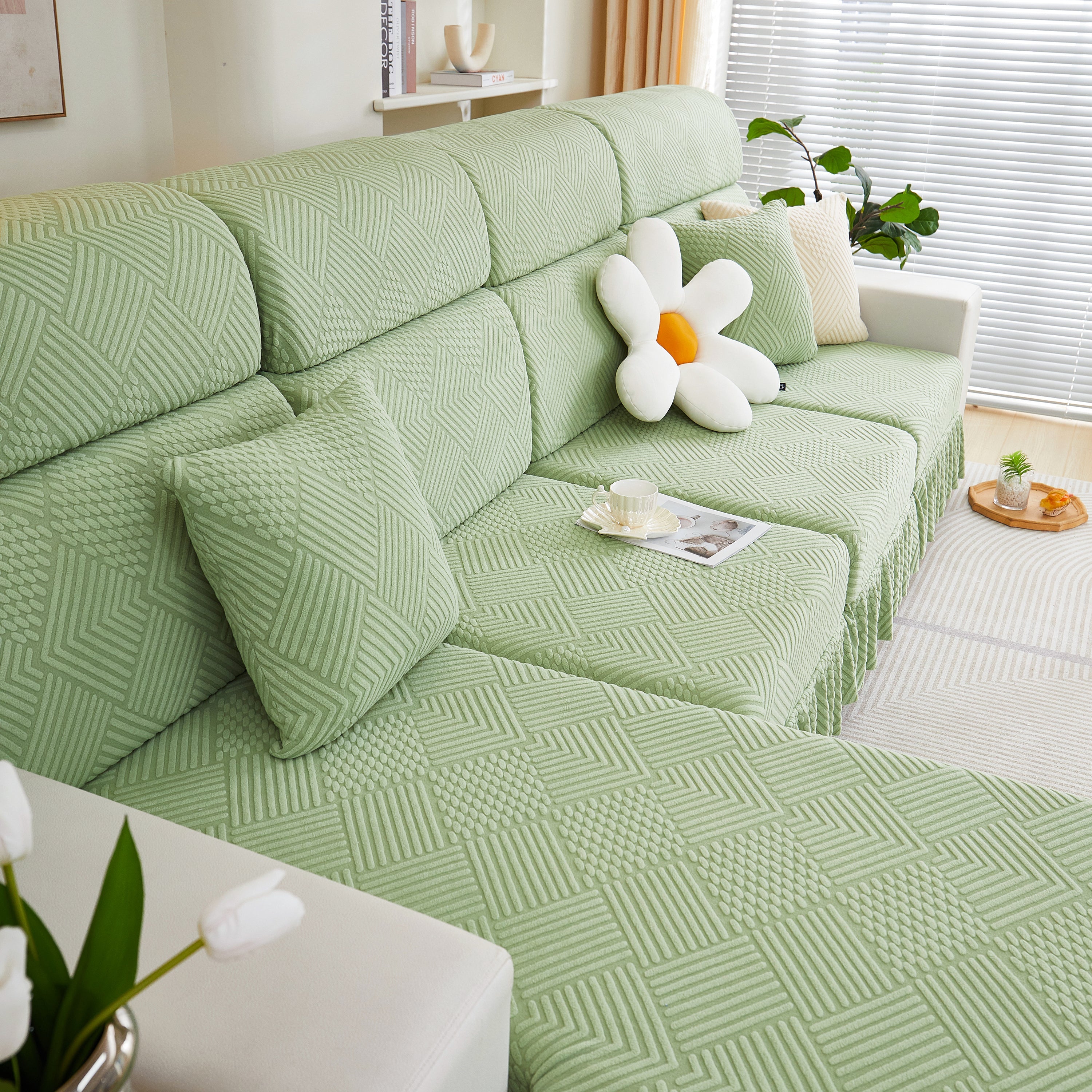Stretch Sofa Covers For Couch Seats And Cushions, Suitable For 1/2/3/4/l Seater Sofas And Couches