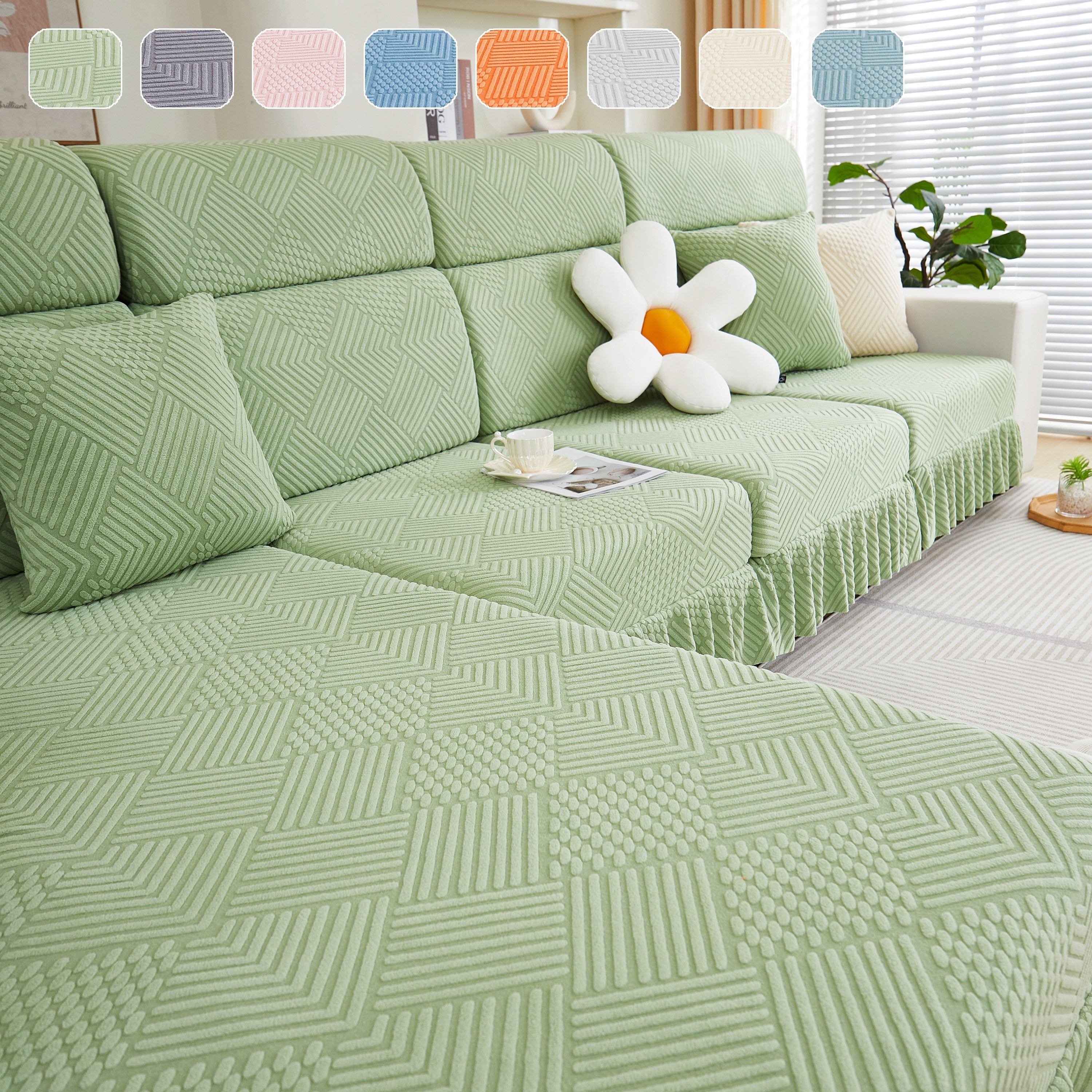 Stretch Sofa Covers For Couch Seats And Cushions, Suitable For 1/2/3/4/l Seater Sofas And Couches