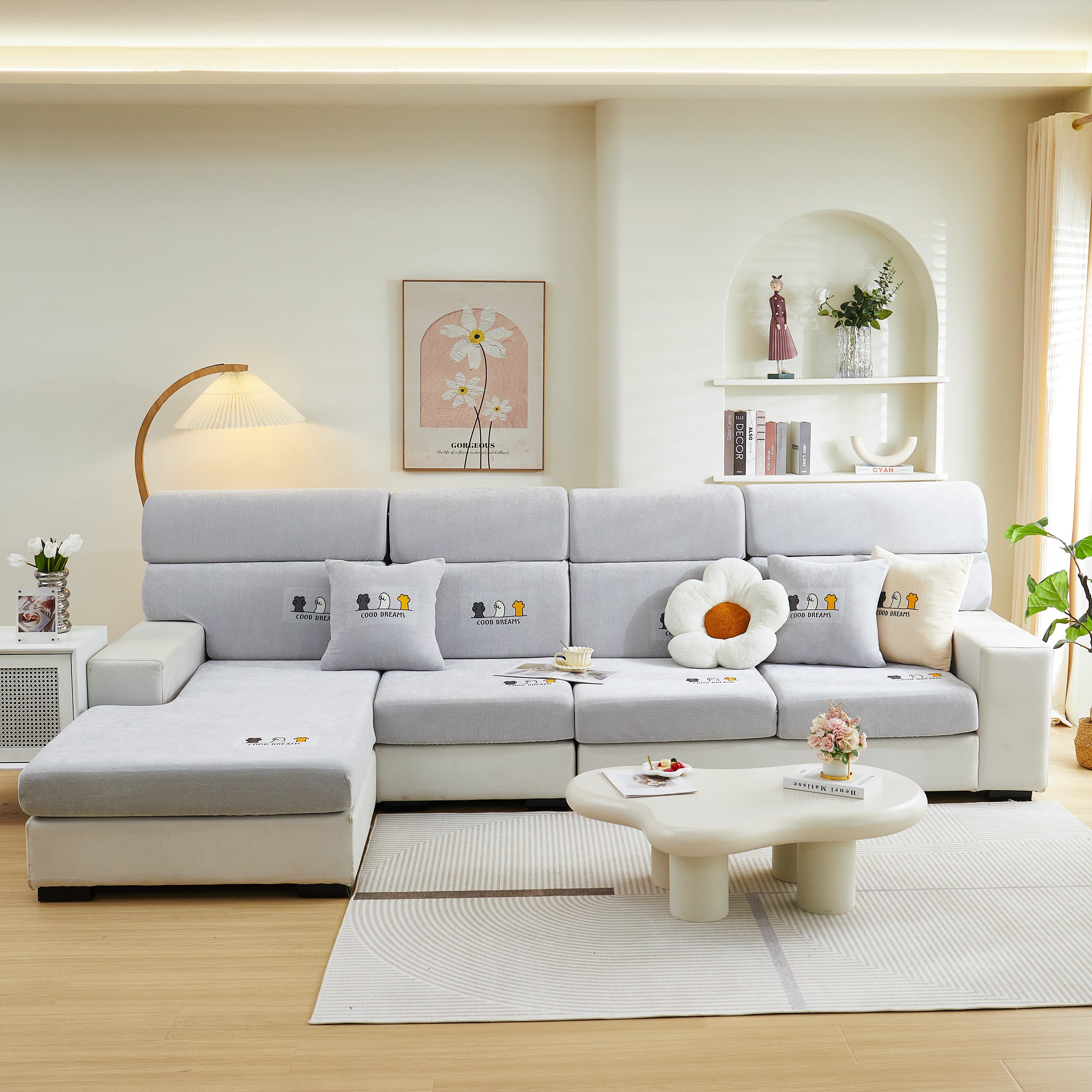 Super Stretch Seat Cushion/couch Slipcover, Solid Couch Cushion Covers Washable Furniture Protector