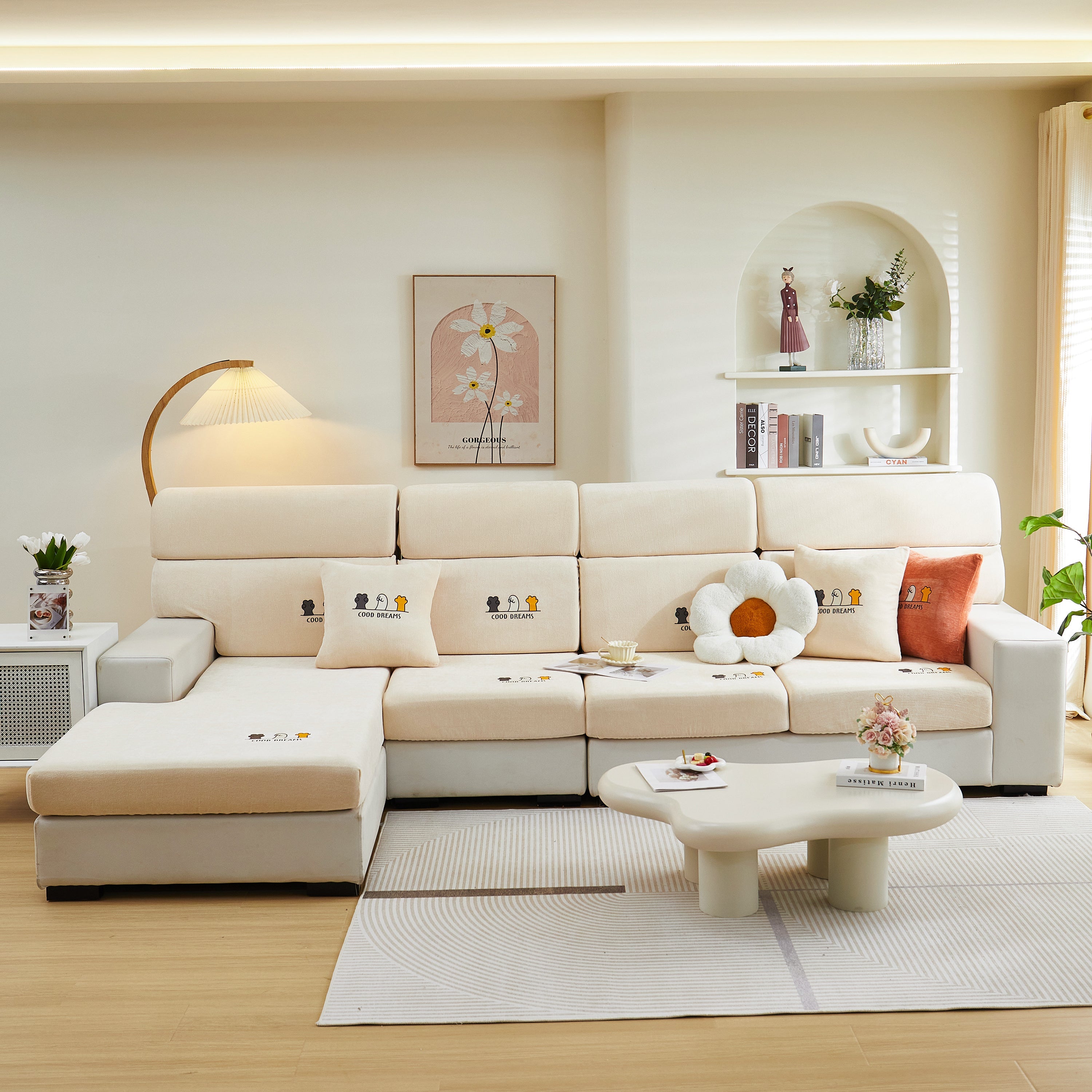Super Stretch Seat Cushion/couch Slipcover, Solid Couch Cushion Covers Washable Furniture Protector