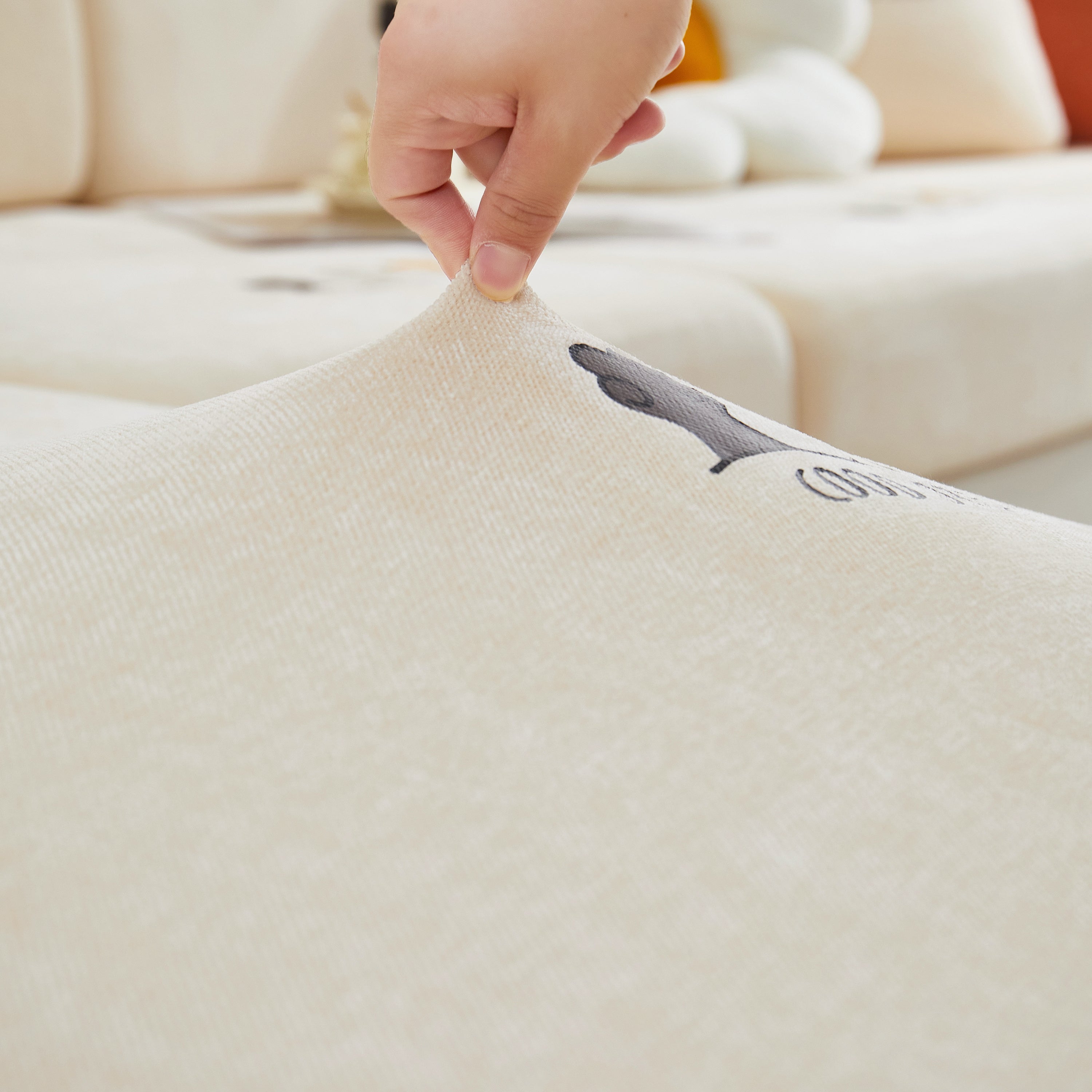 Super Stretch Seat Cushion/couch Slipcover, Solid Couch Cushion Covers Washable Furniture Protector