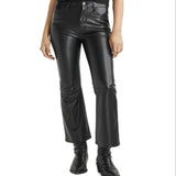 rag & bone Casey Faux Leather Jeans in Black Black Size 26