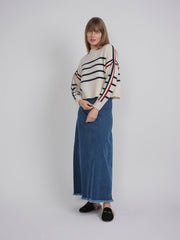 Cropped Drop Shoulder Sweater