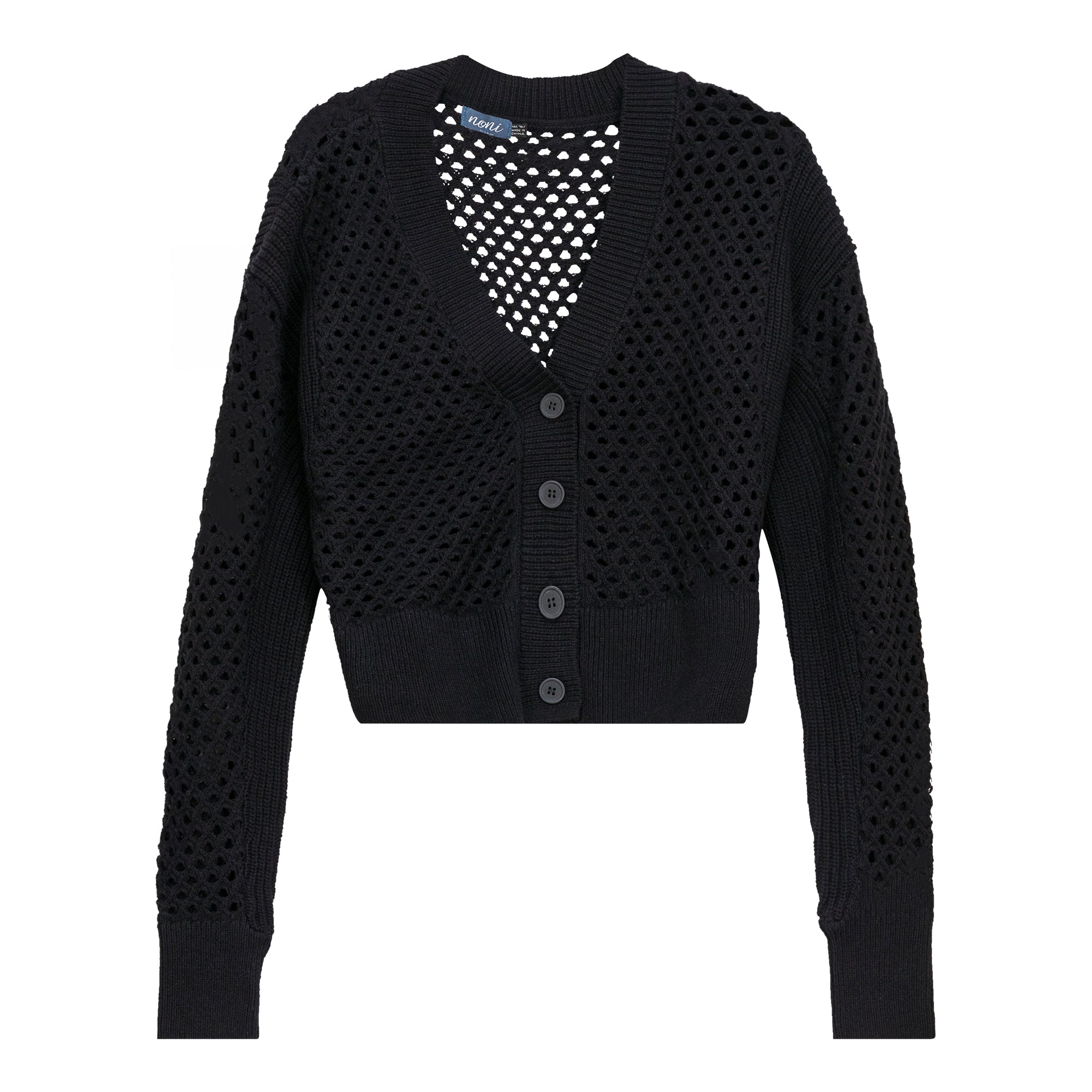Crochet Knitted Crop Cardigan