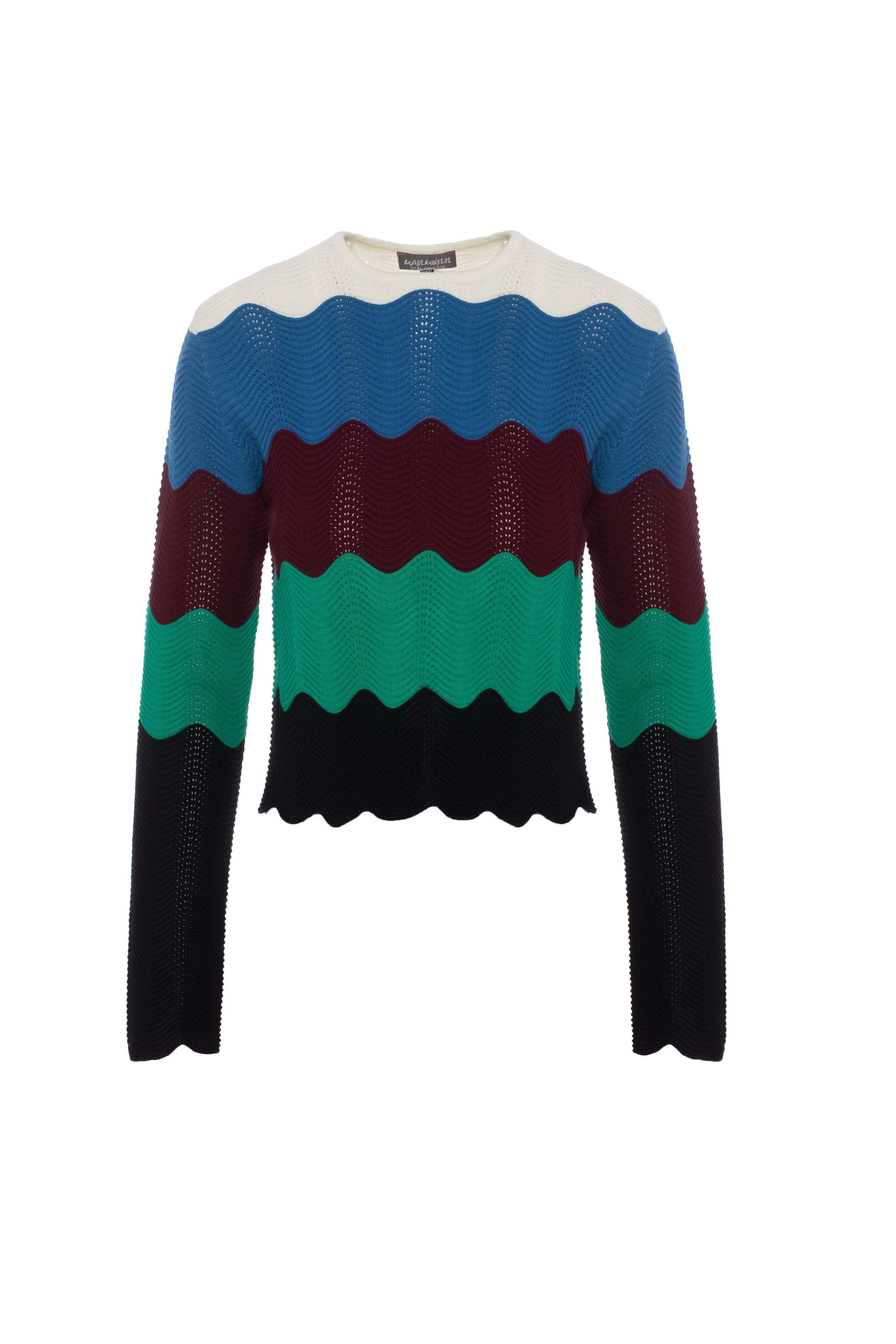 Crochet Color Blocked Cardigan