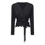 Scalloped Knit Cardigan