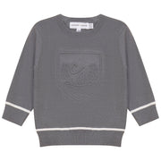 Embossed Crest Sweater