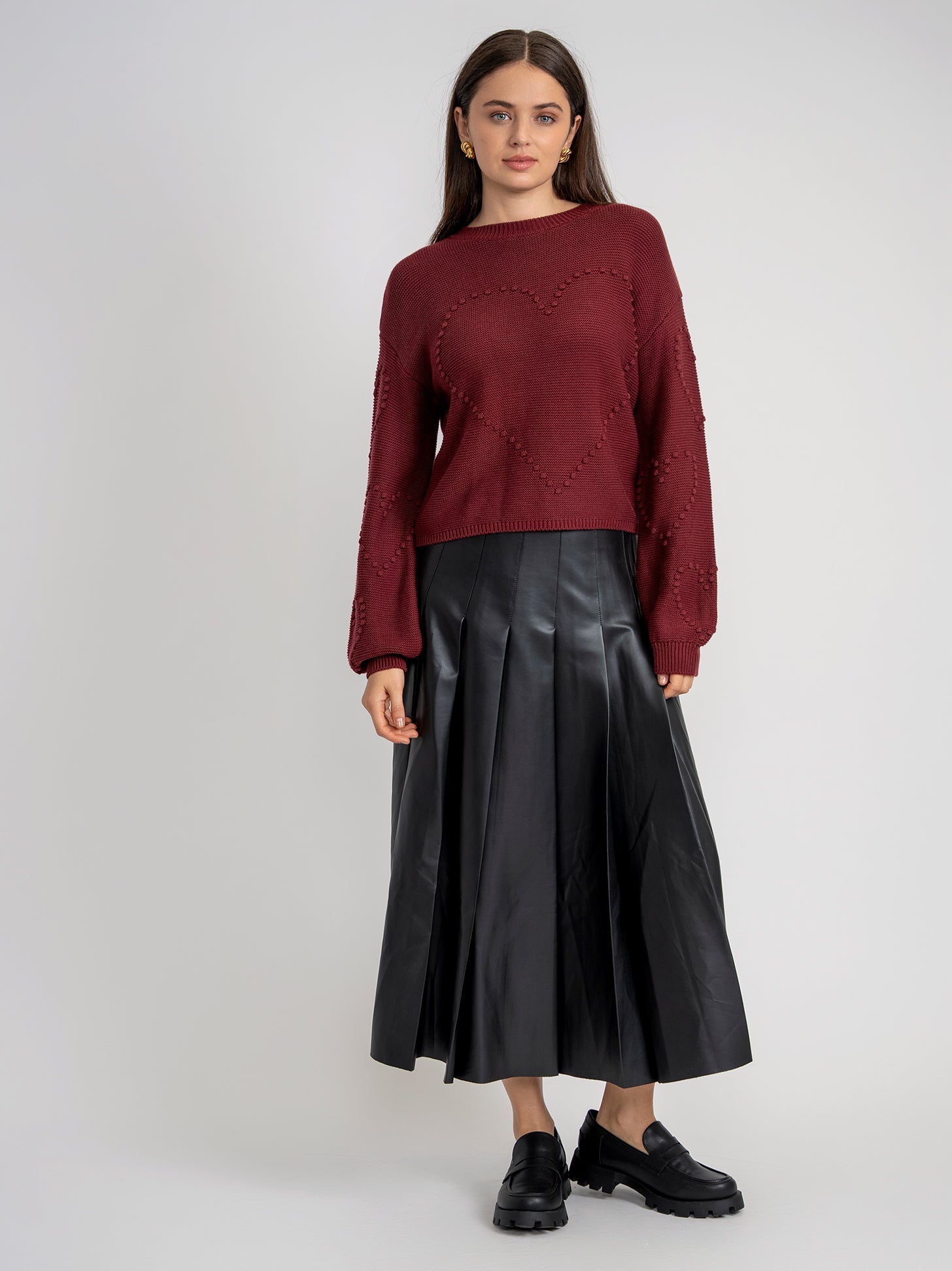 Heart Knitted Sweater