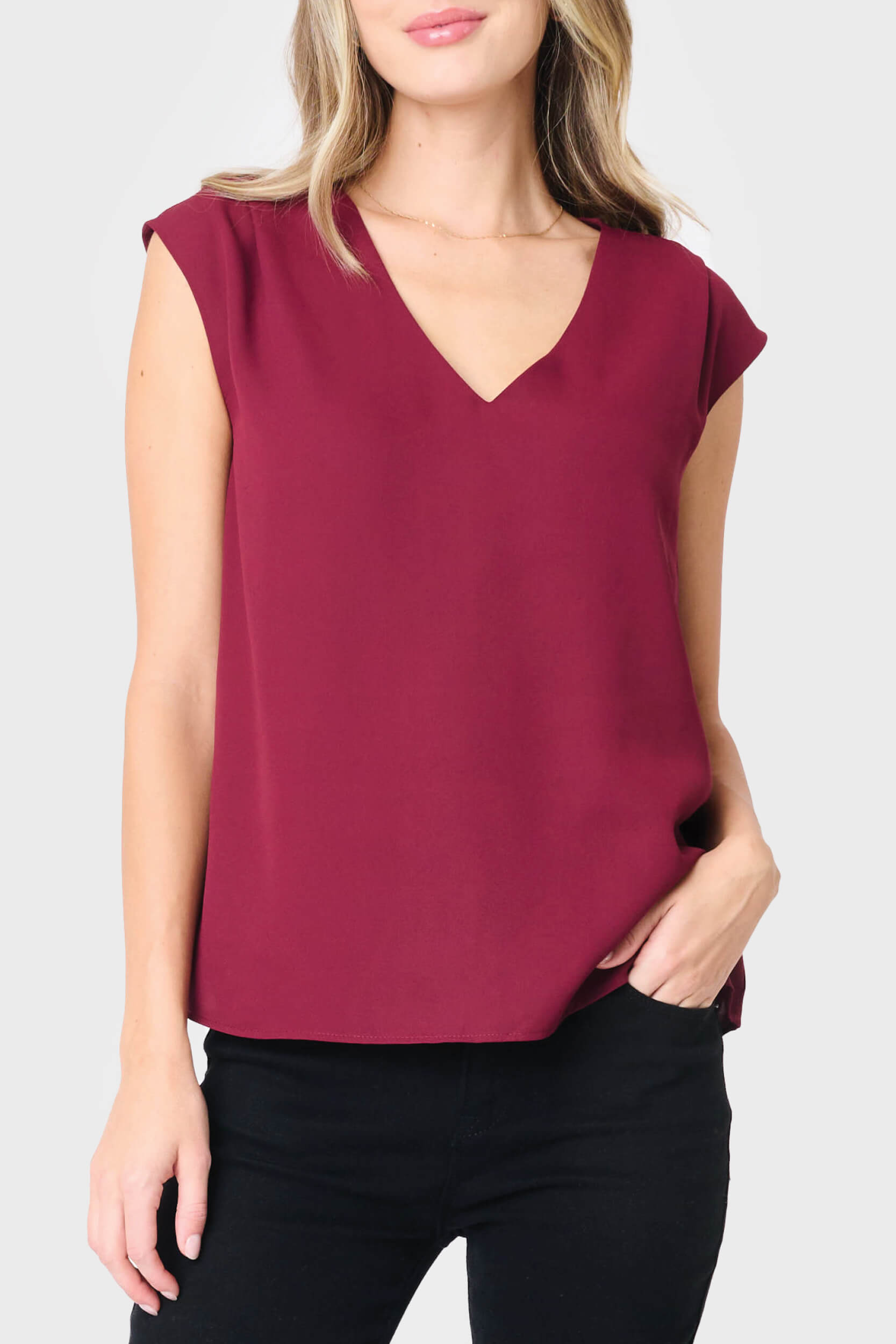 The Favorite V-neck Blouse