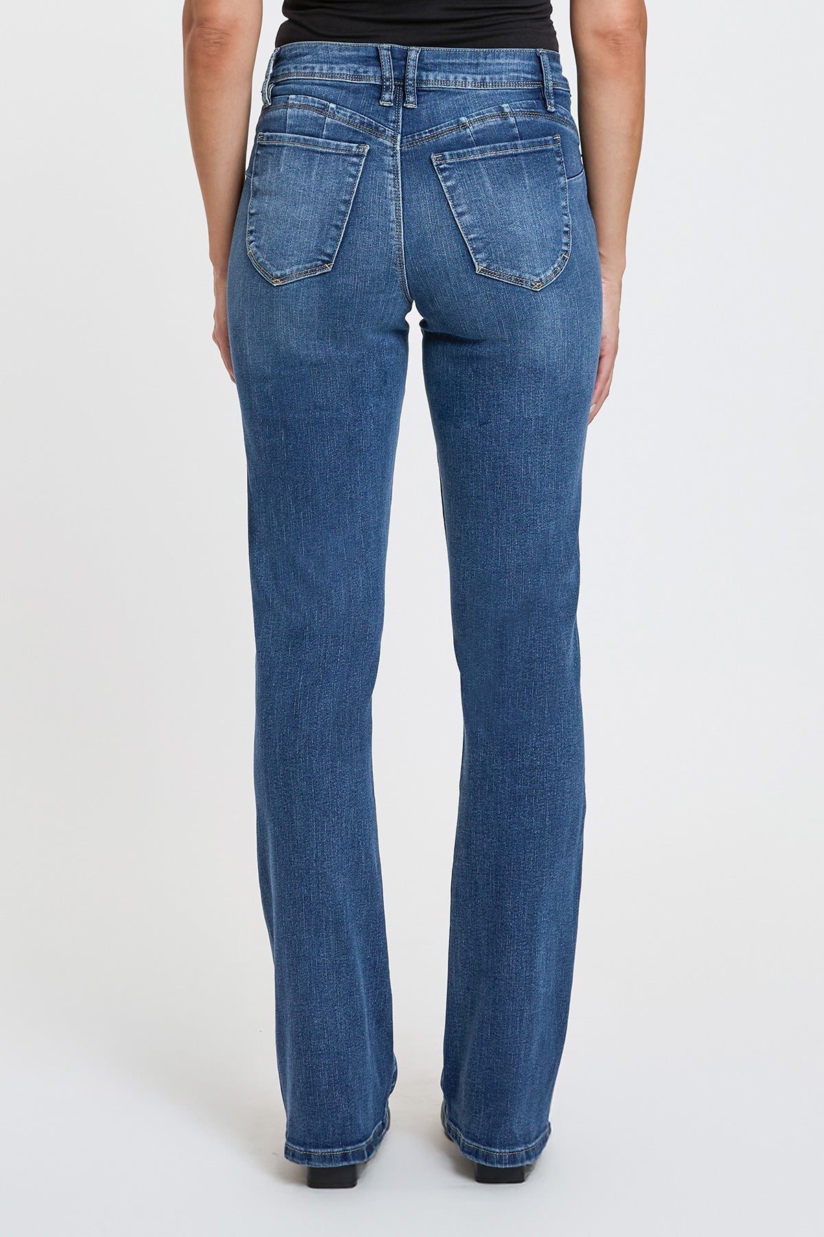Women's High Rise Curve Confidence Wannabettabutt Bootcut Jeans