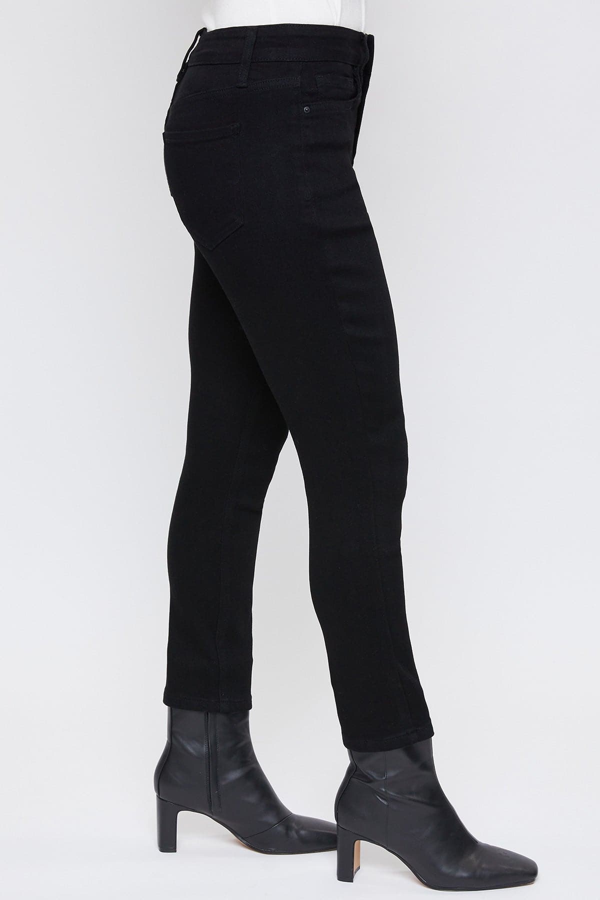 Women's Vintage High Rise Button Fly Skinny Ankle Jeans