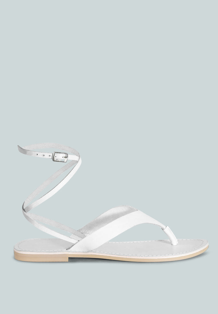 Wrap-Up Tie Around Flat Sandals