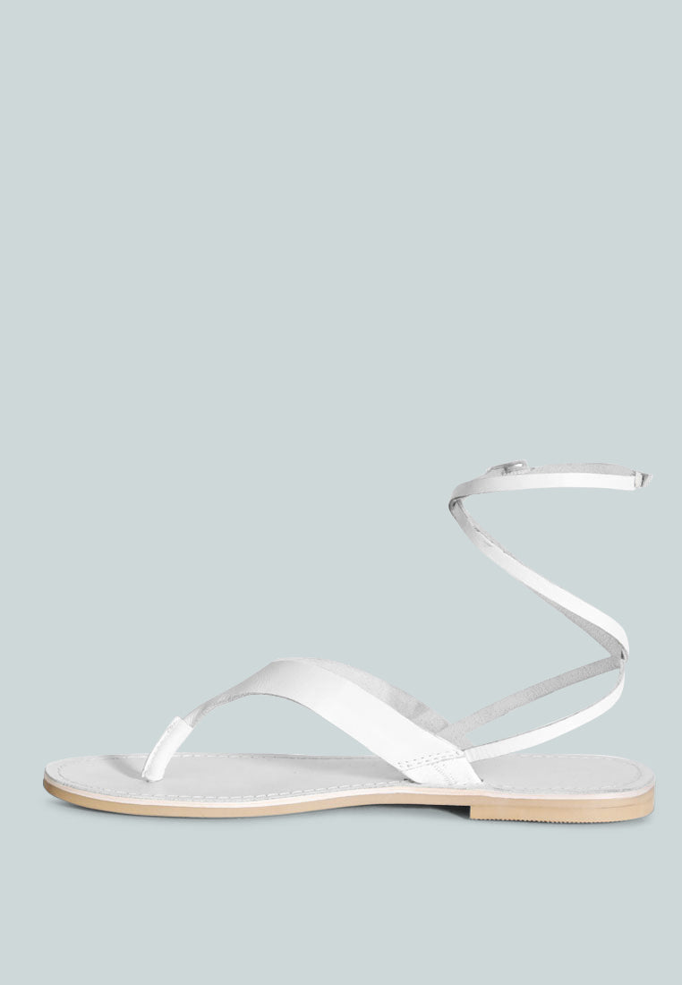 Wrap-Up Tie Around Flat Sandals