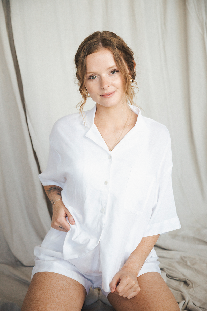 White Linen Matching Set | Includes Plus Size