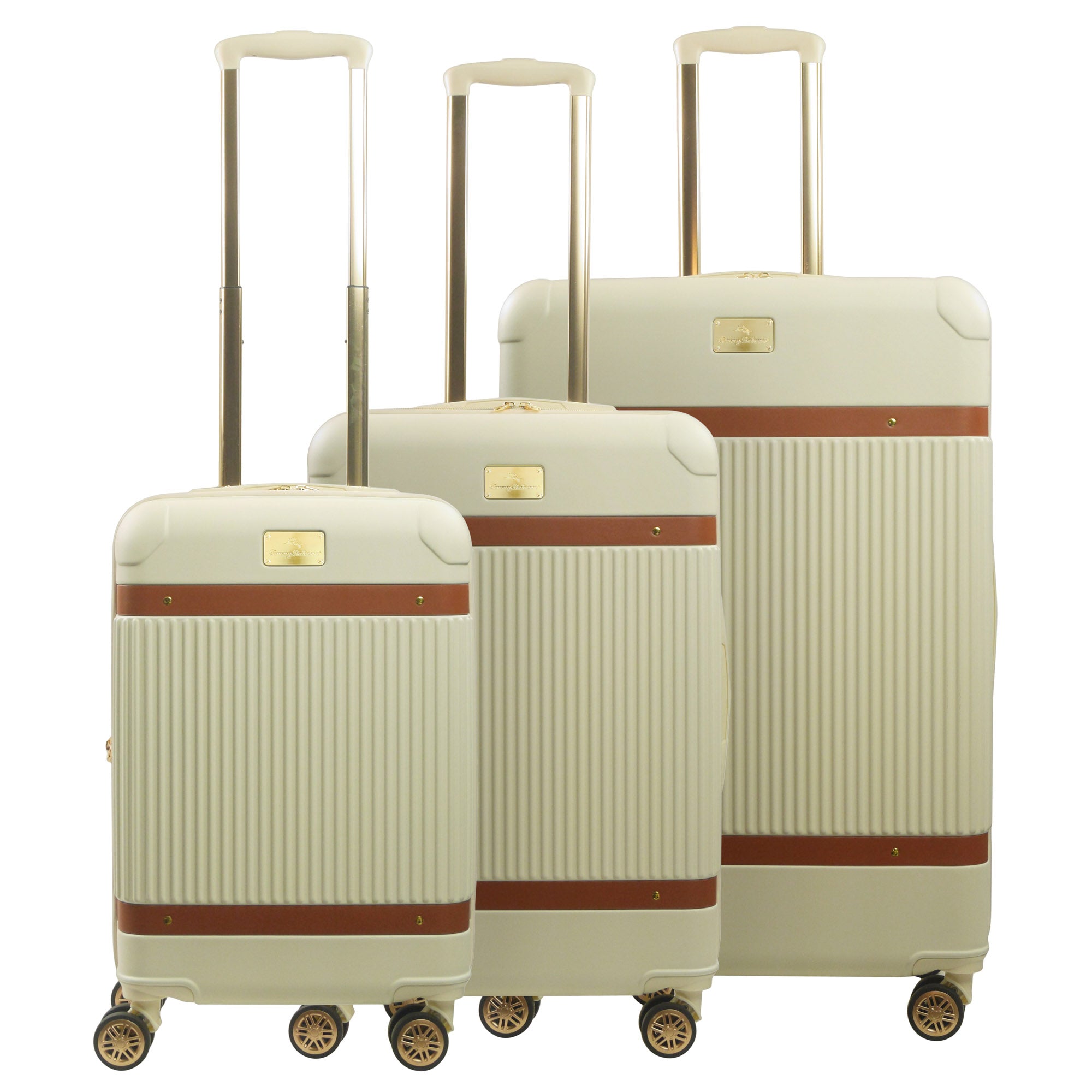 Tommy Bahama 3-piece Hard-sided Luggage Set Stripes