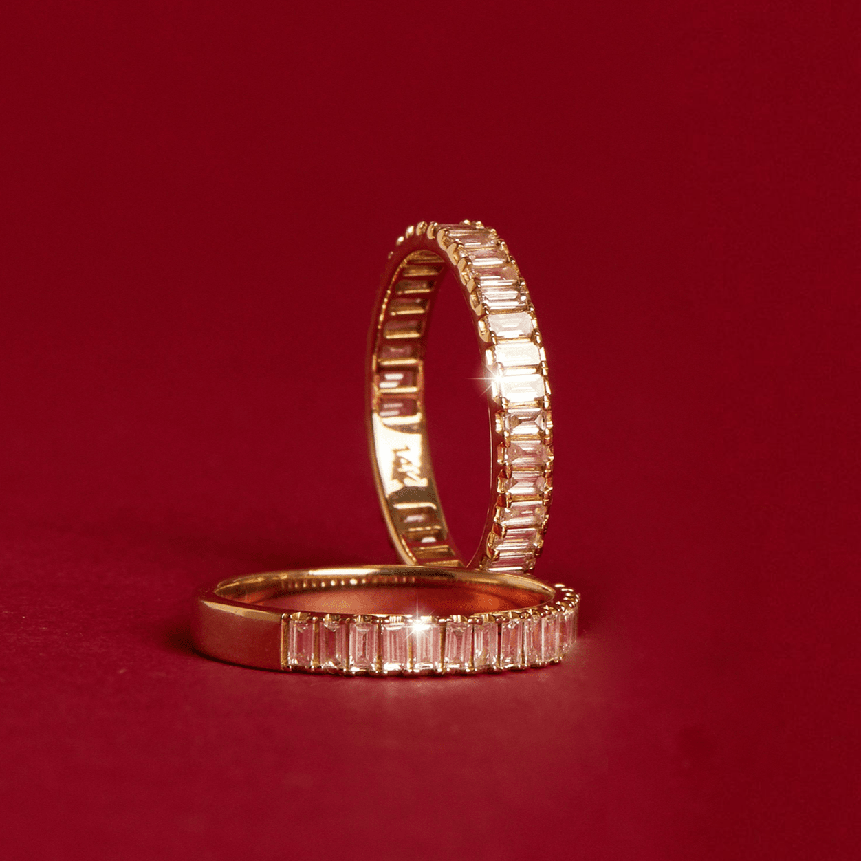 Bold Diamond Baguette Ring