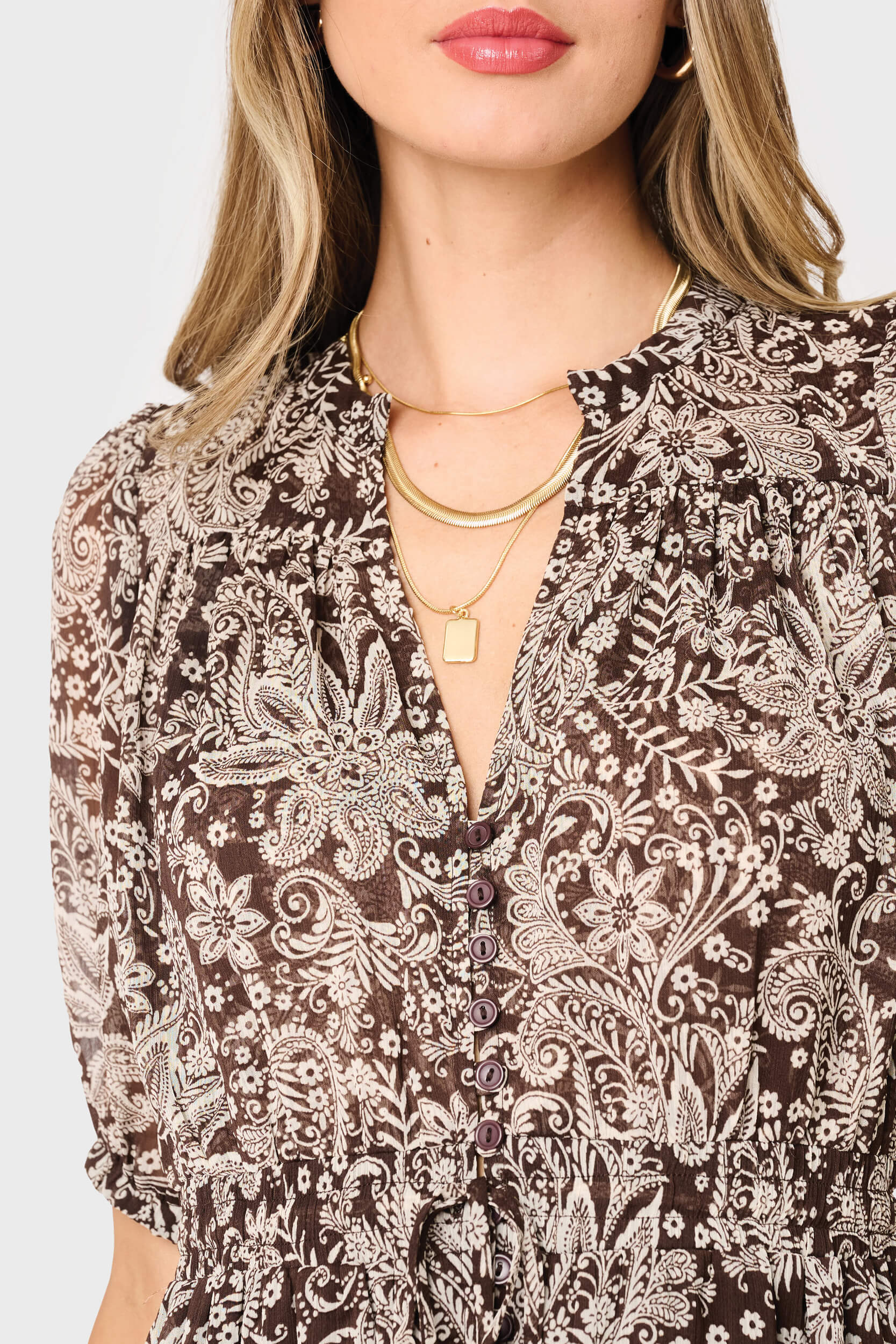 Kira Drawstring Midi Dress