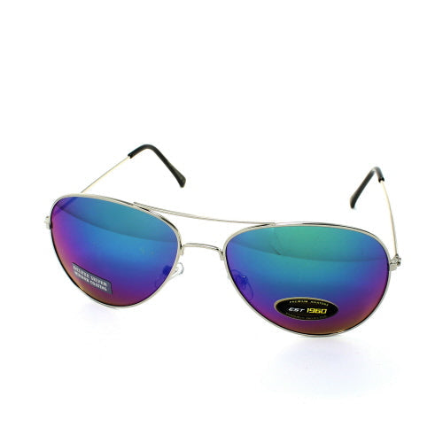 Air Force Aviator Color Mirror Sunglasses