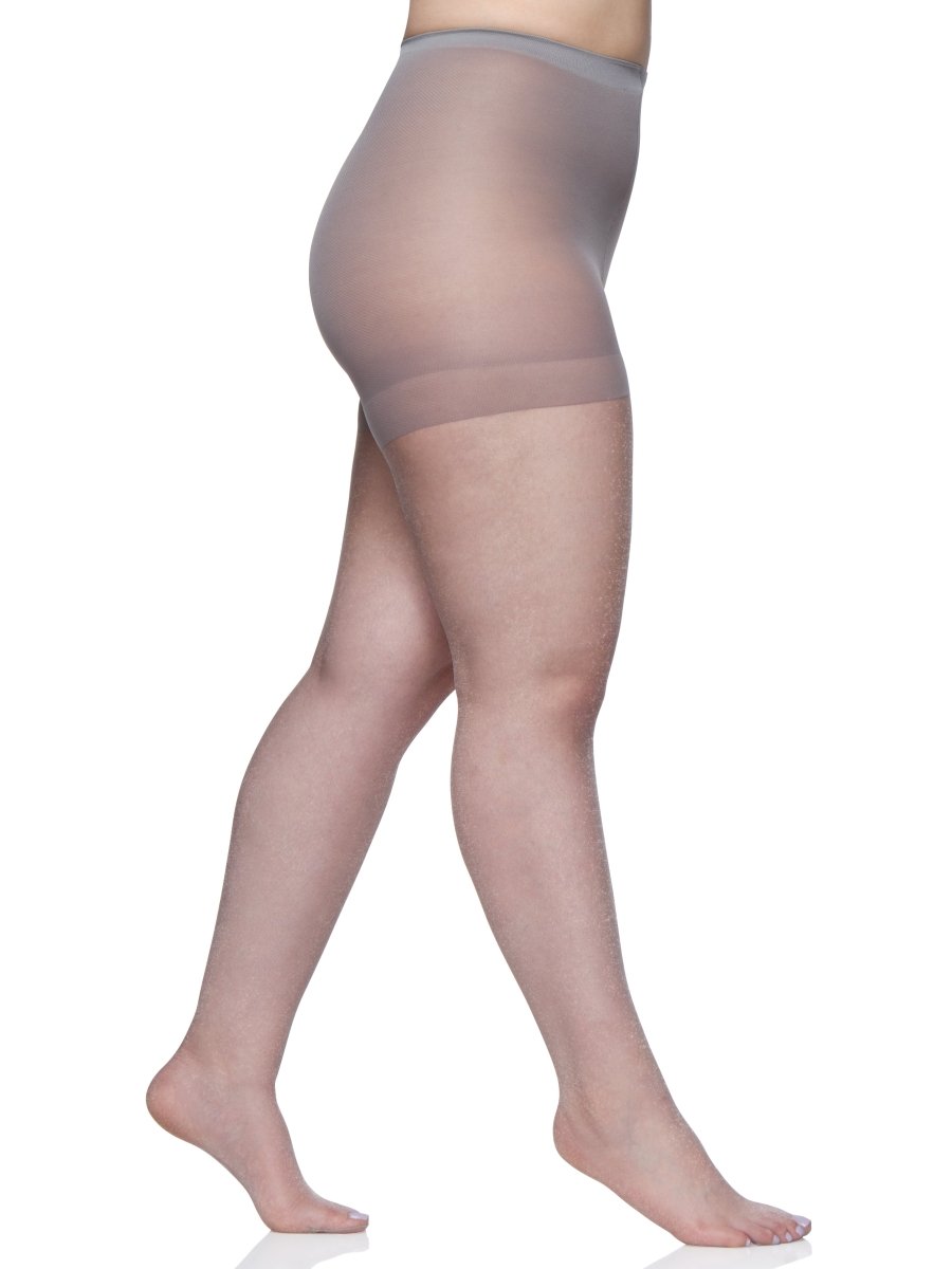 Queen Shimmers Ultra Sheer Control Top Pantyhose With Sandalfoot Toe
