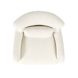Upholstered Accent Chair with Lumbar Pillow and Curved Arms