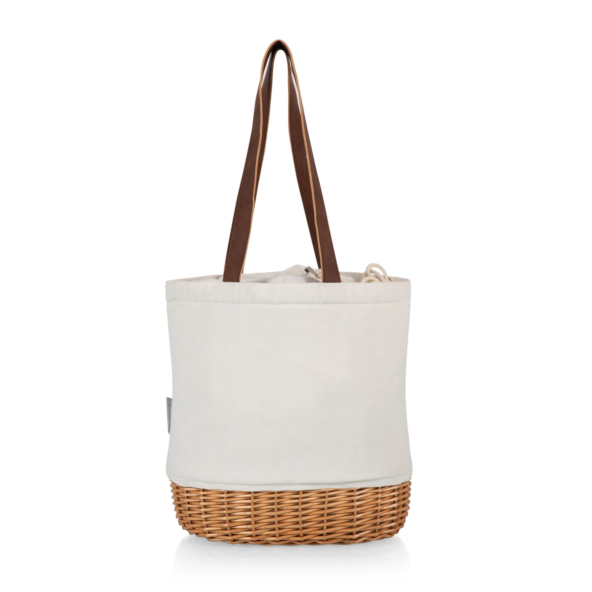Pico Willow And Canvas Lunch Basket