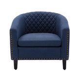 Accent Chair with Nailheads and Solid Wood Legs