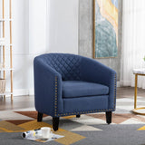 Accent Chair with Nailheads and Solid Wood Legs