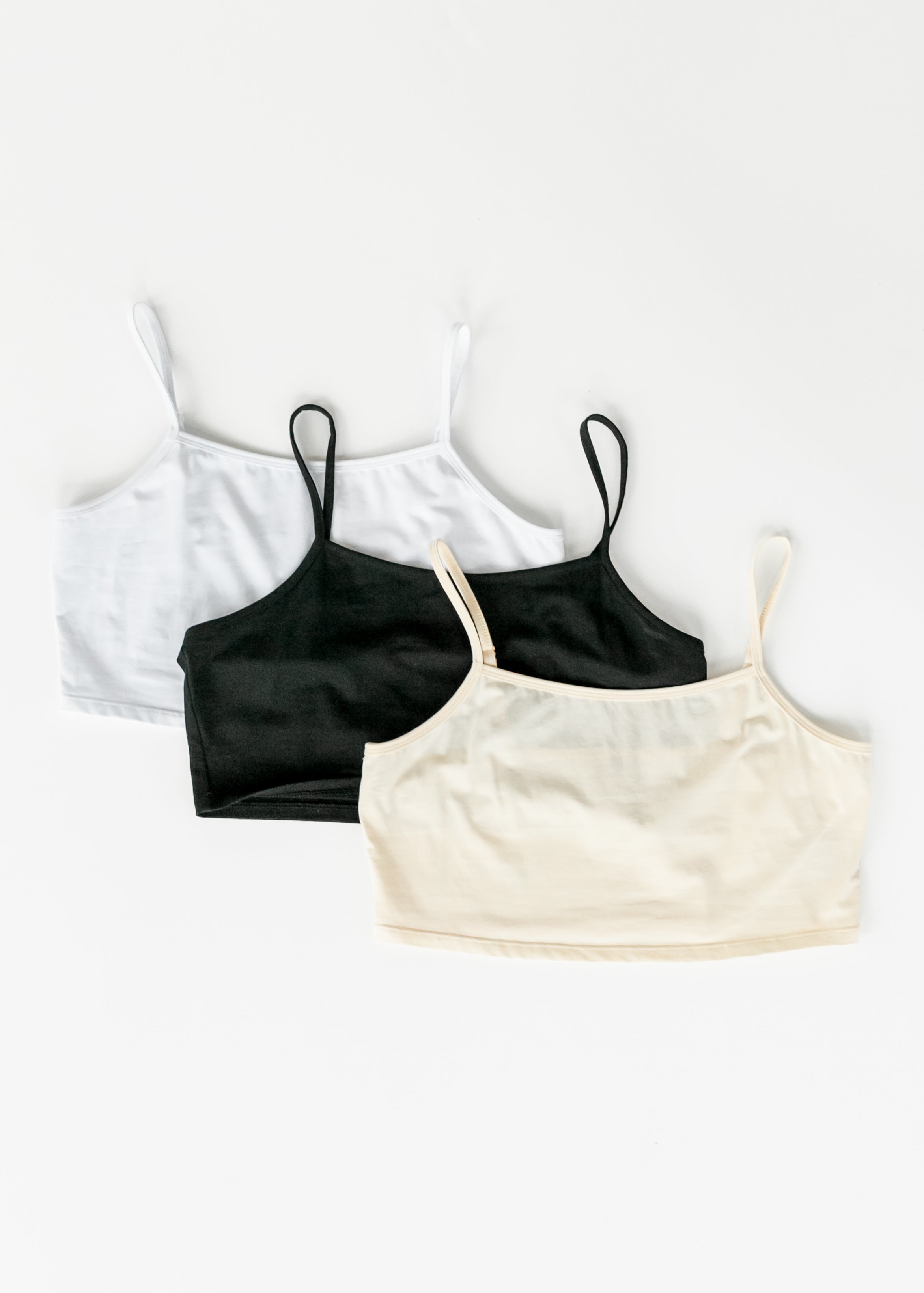 Adjustable Black Cropped Demi Tank | Includes Plus Size