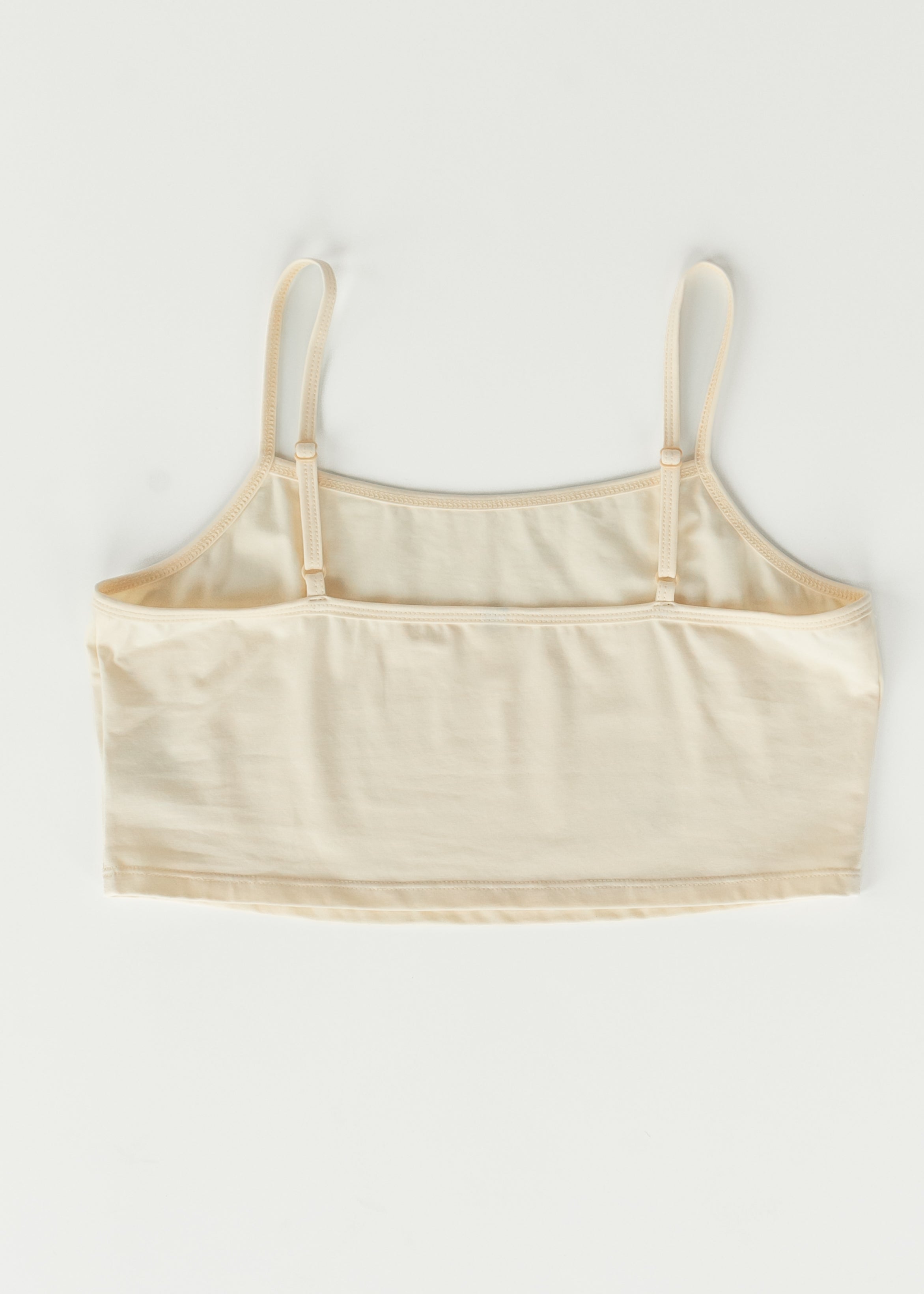 Adjustable Cream Cropped Demi Tank | Includes Plus Size