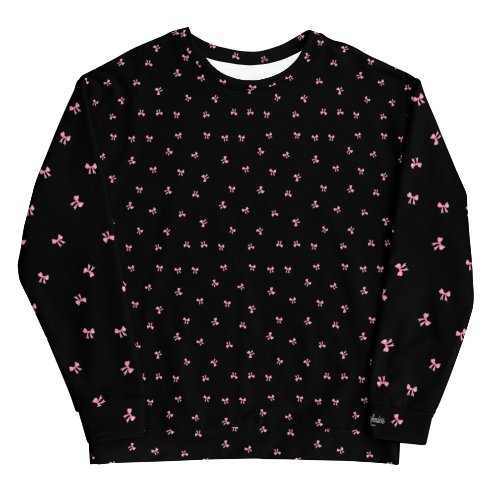 Petit Bow Sweatshirt • Black | Includes Plus Size