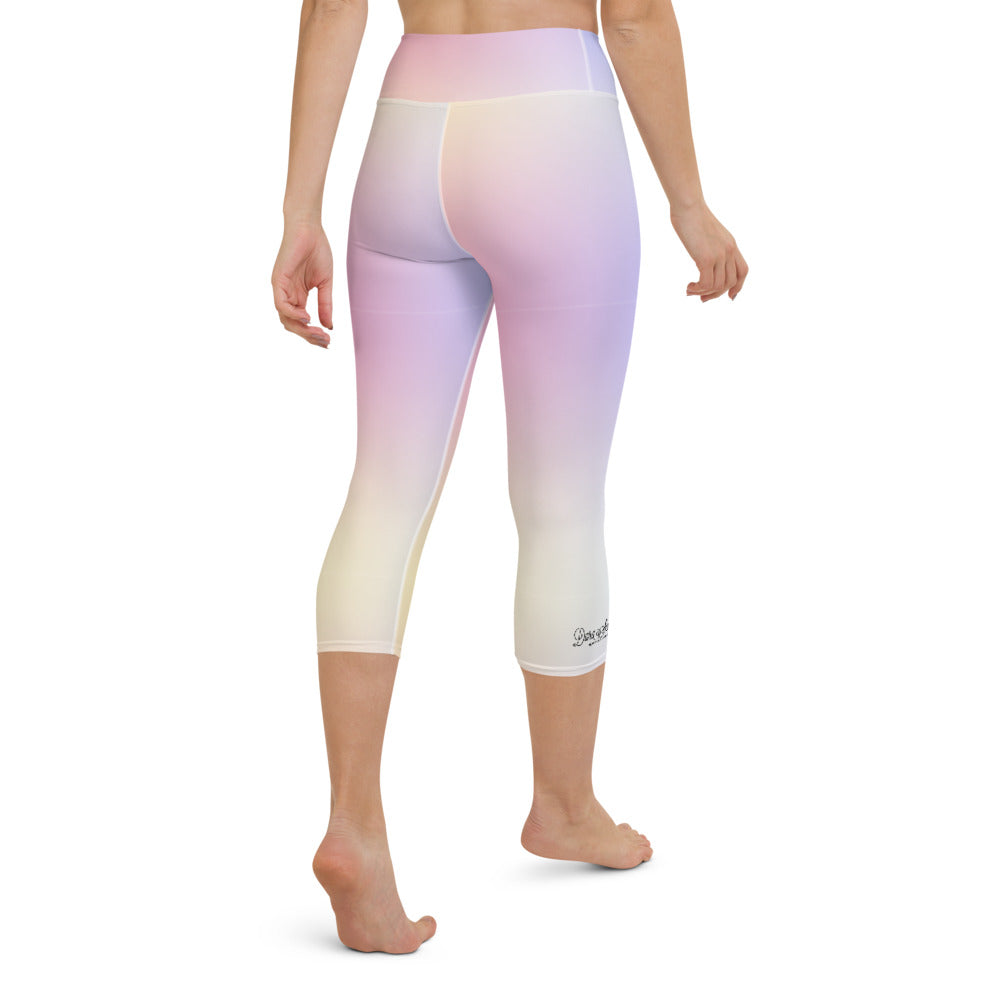Parisian Sunset Yoga Capri Leggings