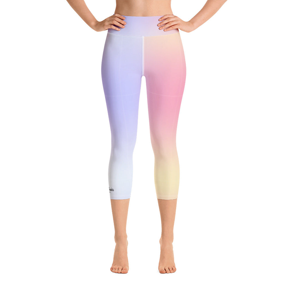 Parisian Sunset Yoga Capri Leggings