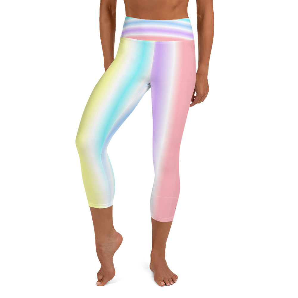 Bonbon Stripe Capri Leggings