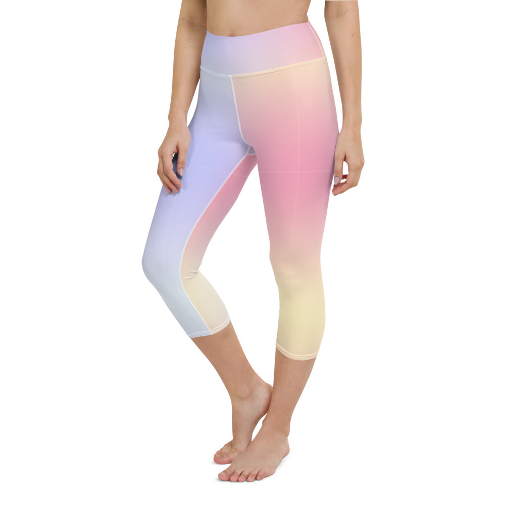 Parisian Sunset Yoga Capri Leggings