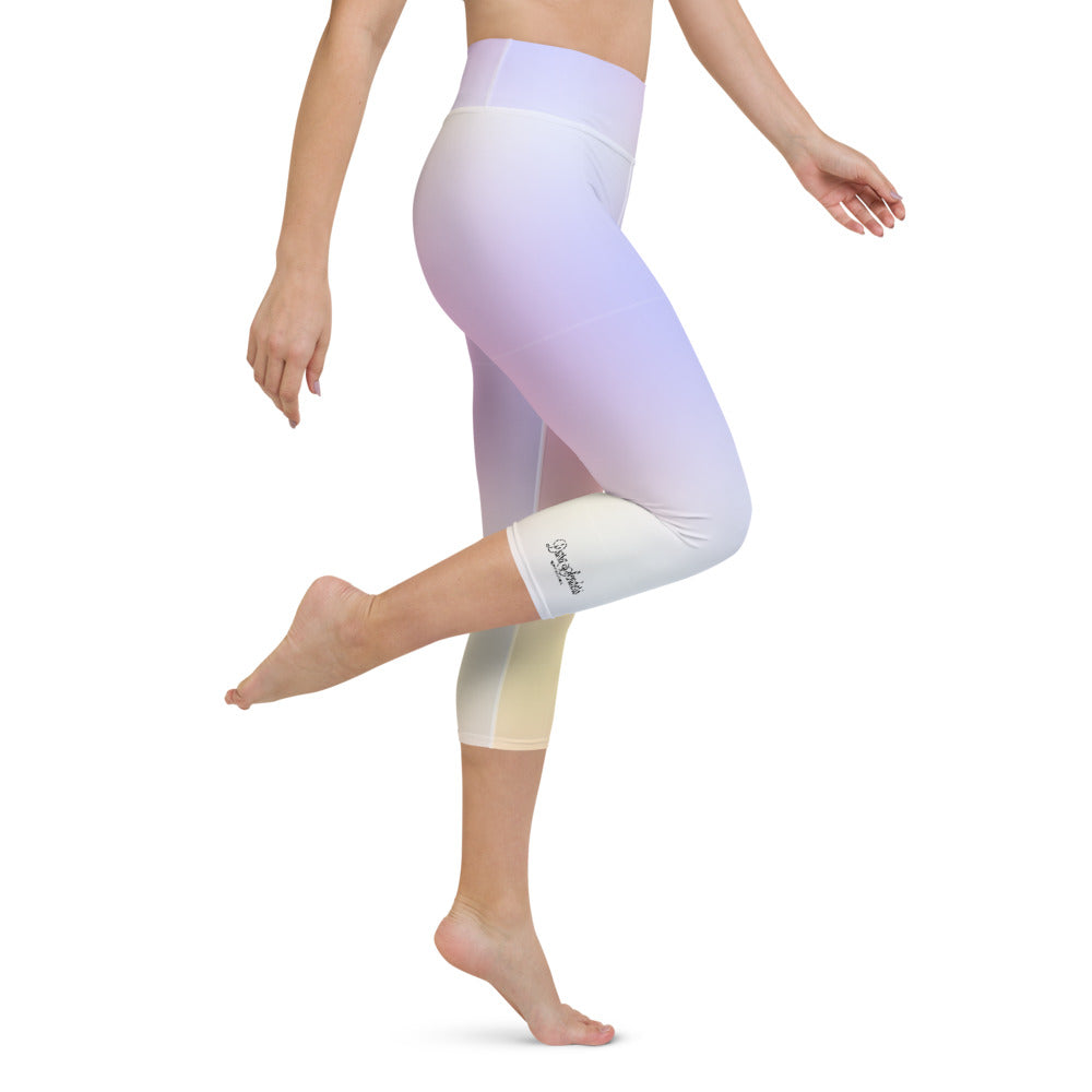 Parisian Sunset Yoga Capri Leggings