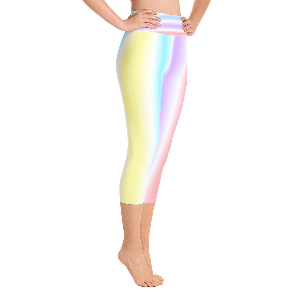 Bonbon Stripe Capri Leggings