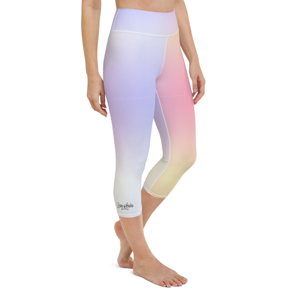 Parisian Sunset Yoga Capri Leggings