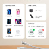 Anker - Powerline+ II USB-A to Lightning Cable 6-ft - Silver