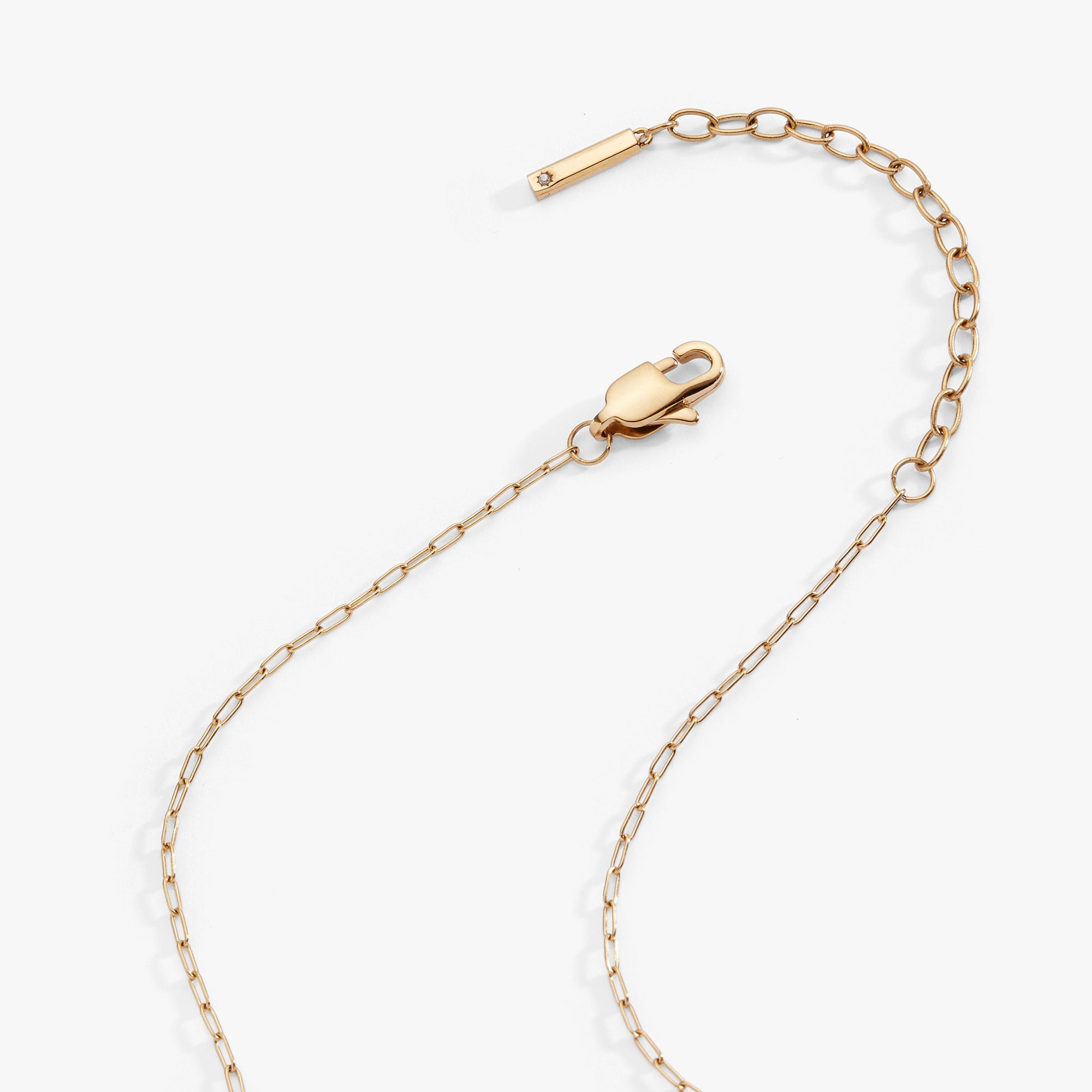 Aquarius Zodiac Charm Cluster Necklace