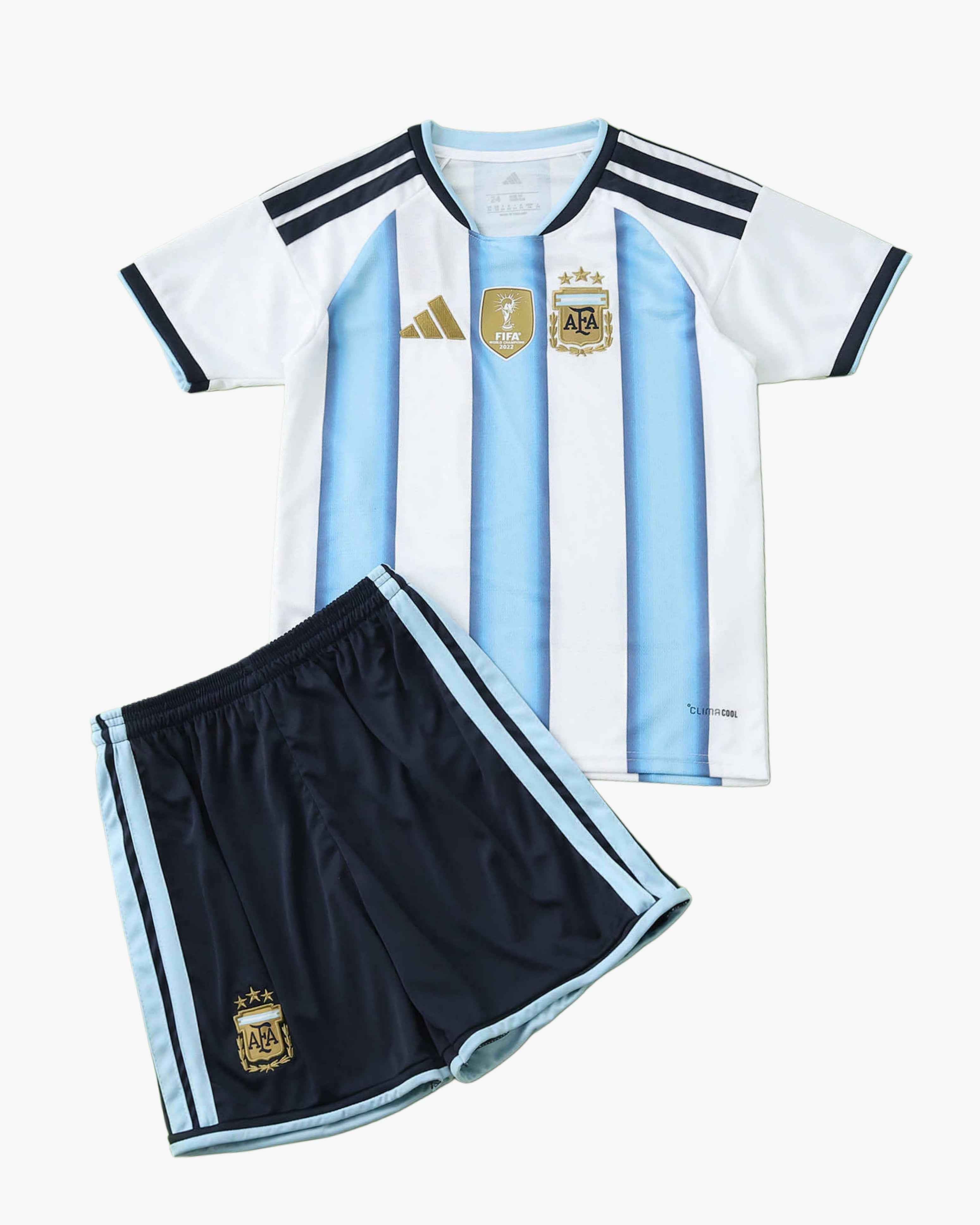 Argentina Home 2026 World Cup Kids Edition Jersey & Shorts
